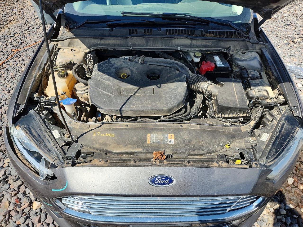 2014 Ford Fusion Titanium Gray vin: 3FA6P0K93ER305006