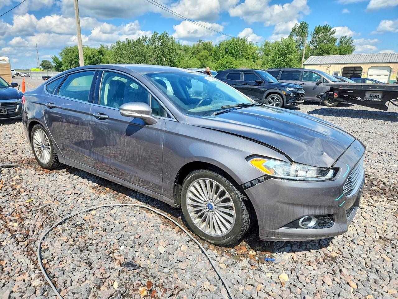 2014 Ford Fusion Titanium Gray vin: 3FA6P0K93ER305006