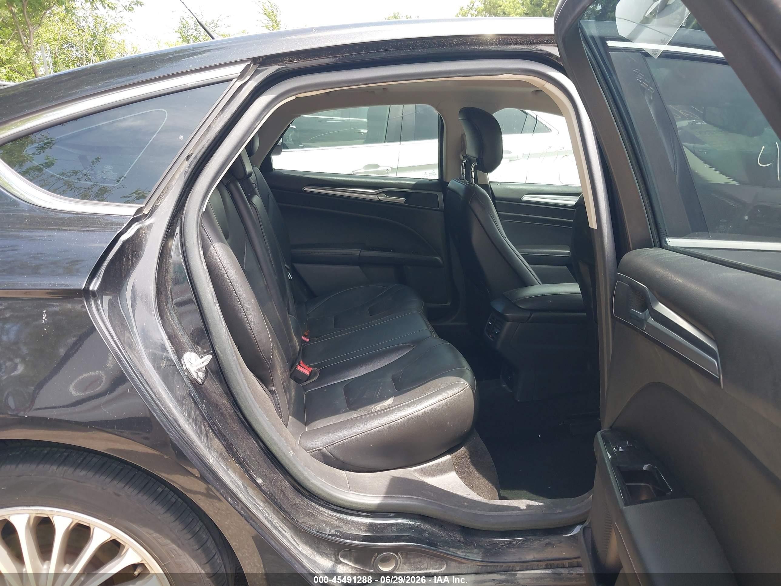 2014 Ford Fusion Titanium Black vin: 3FA6P0K93ER375234