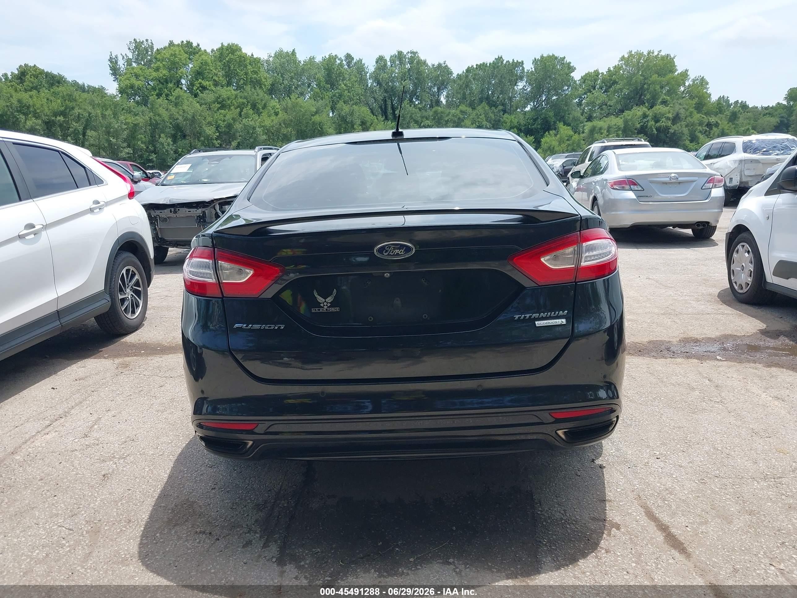 2014 Ford Fusion Titanium Black vin: 3FA6P0K93ER375234
