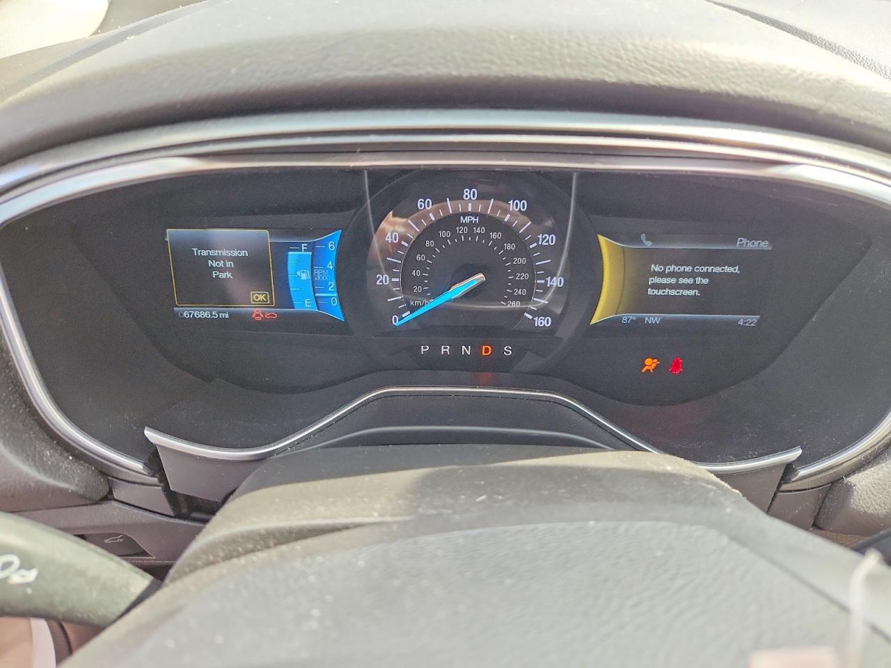2014 Ford Fusion Titanium White vin: 3FA6P0K93ER387447