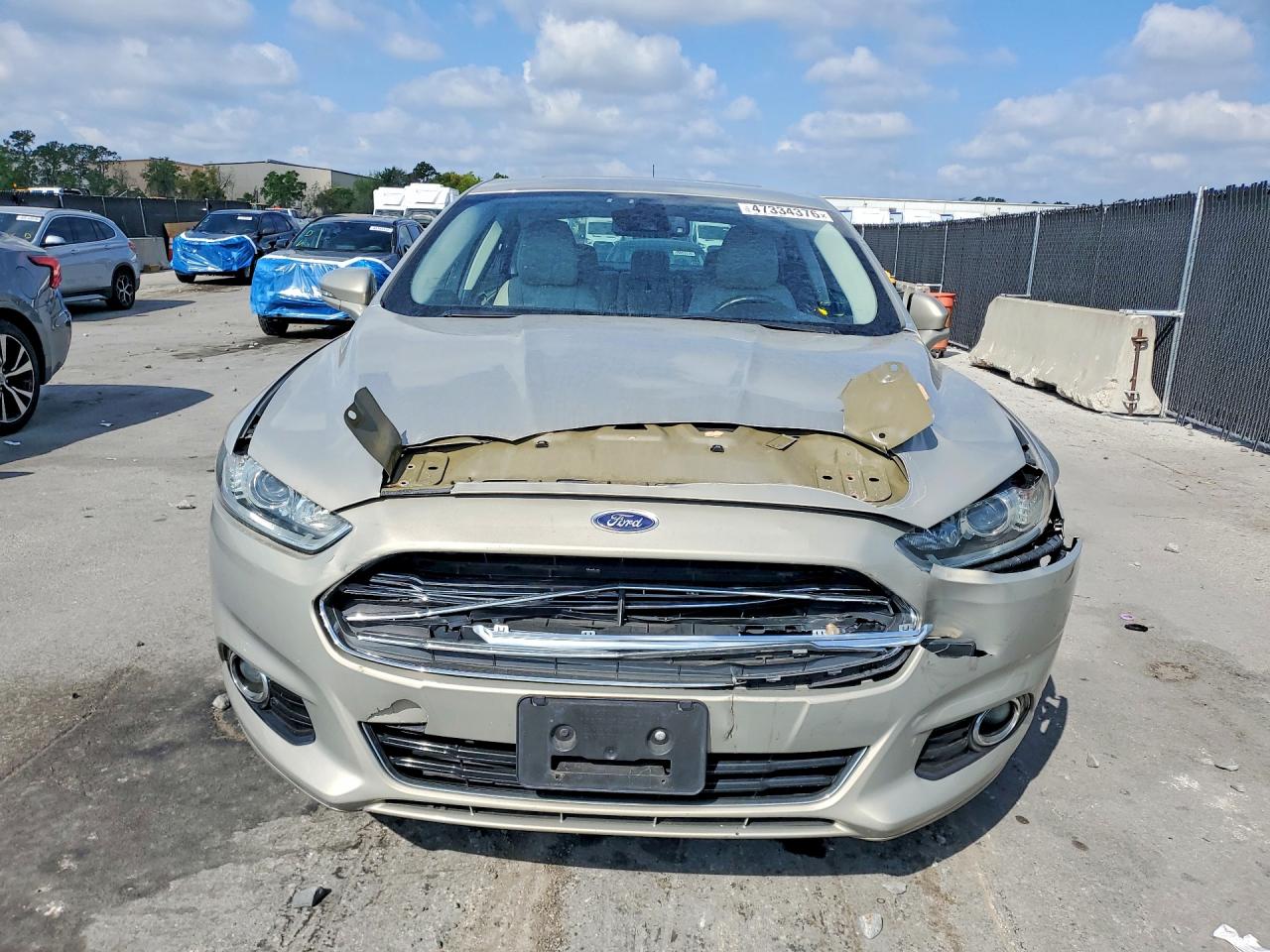 2015 Ford Fusion Titanium Beige vin: 3FA6P0K93FR107897