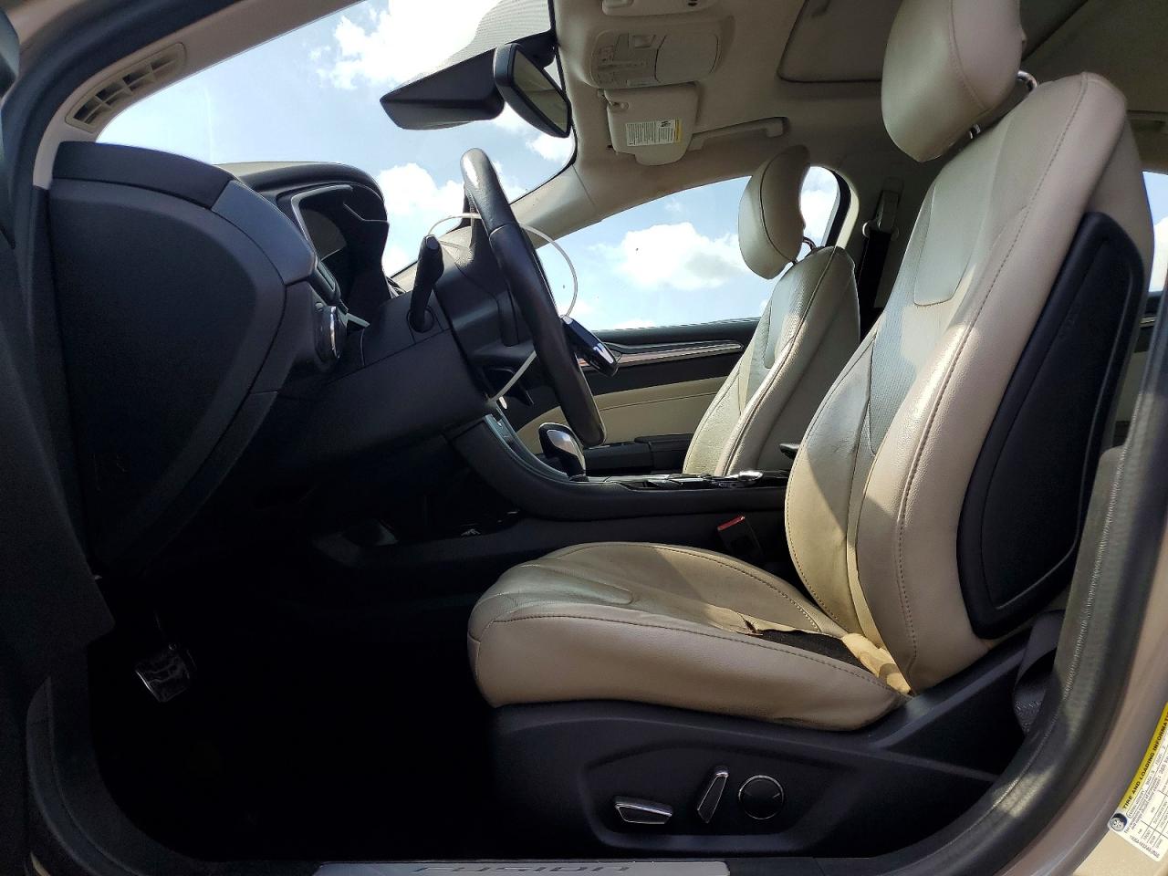 2015 Ford Fusion Titanium Beige vin: 3FA6P0K93FR107897
