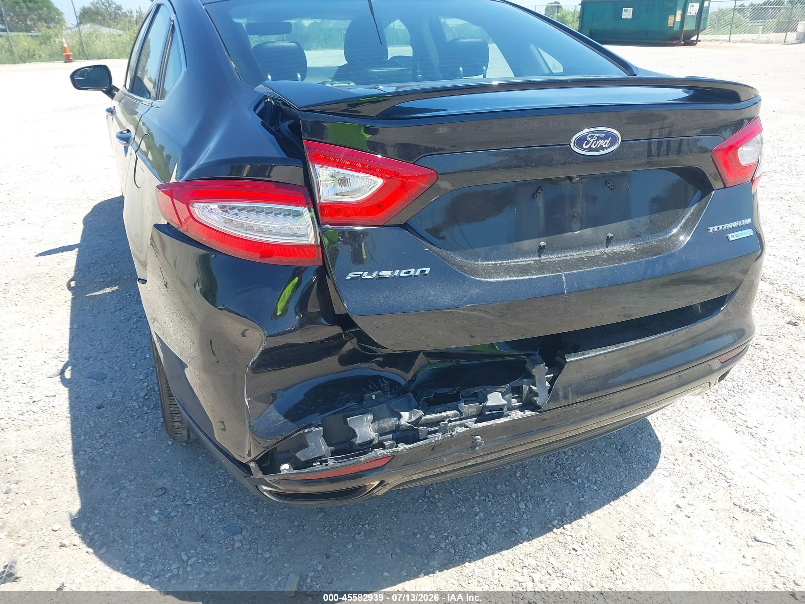 2015 Ford Fusion Titanium Black vin: 3FA6P0K93FR138387