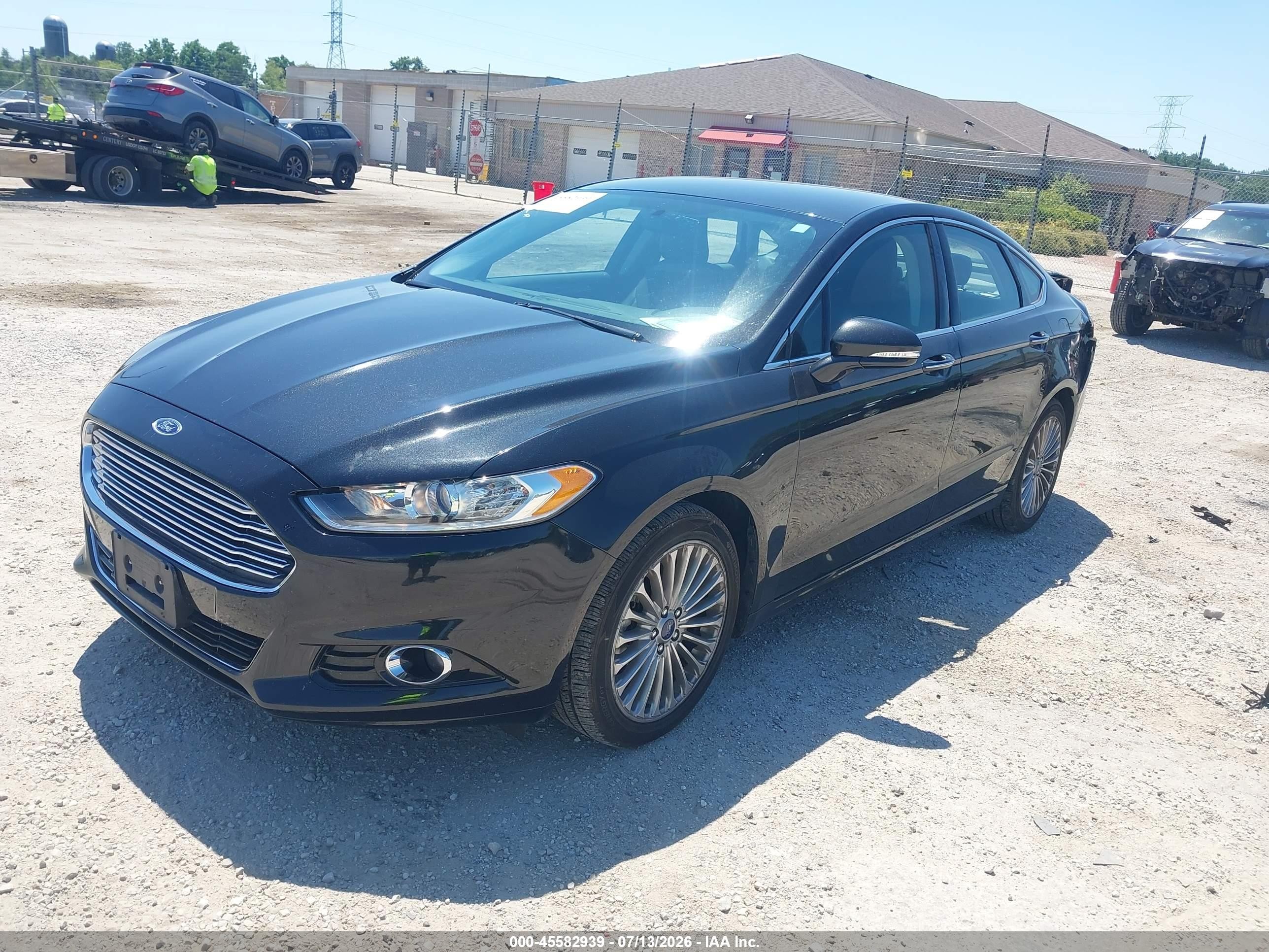 2015 Ford Fusion Titanium Black vin: 3FA6P0K93FR138387
