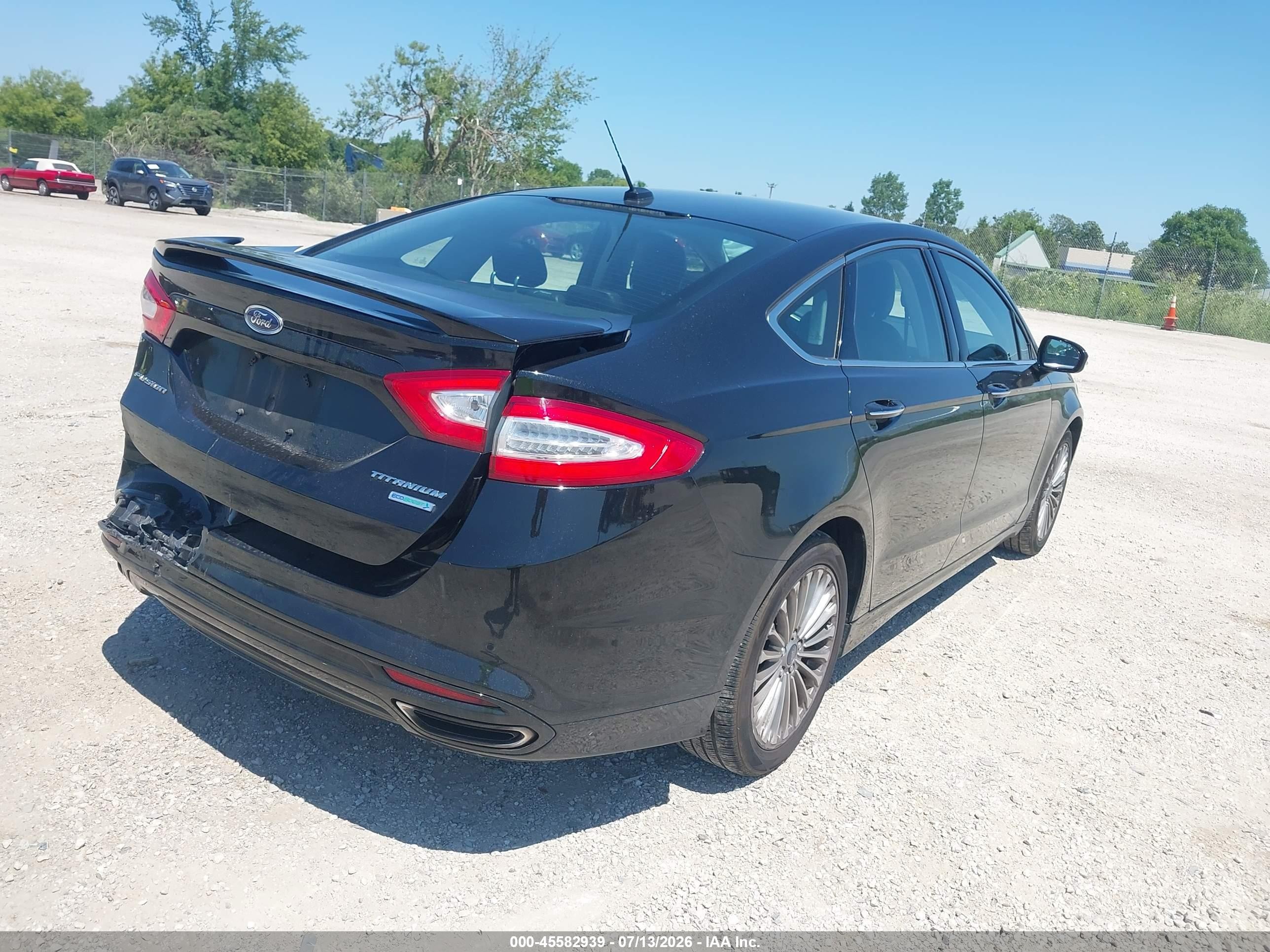 2015 Ford Fusion Titanium Black vin: 3FA6P0K93FR138387