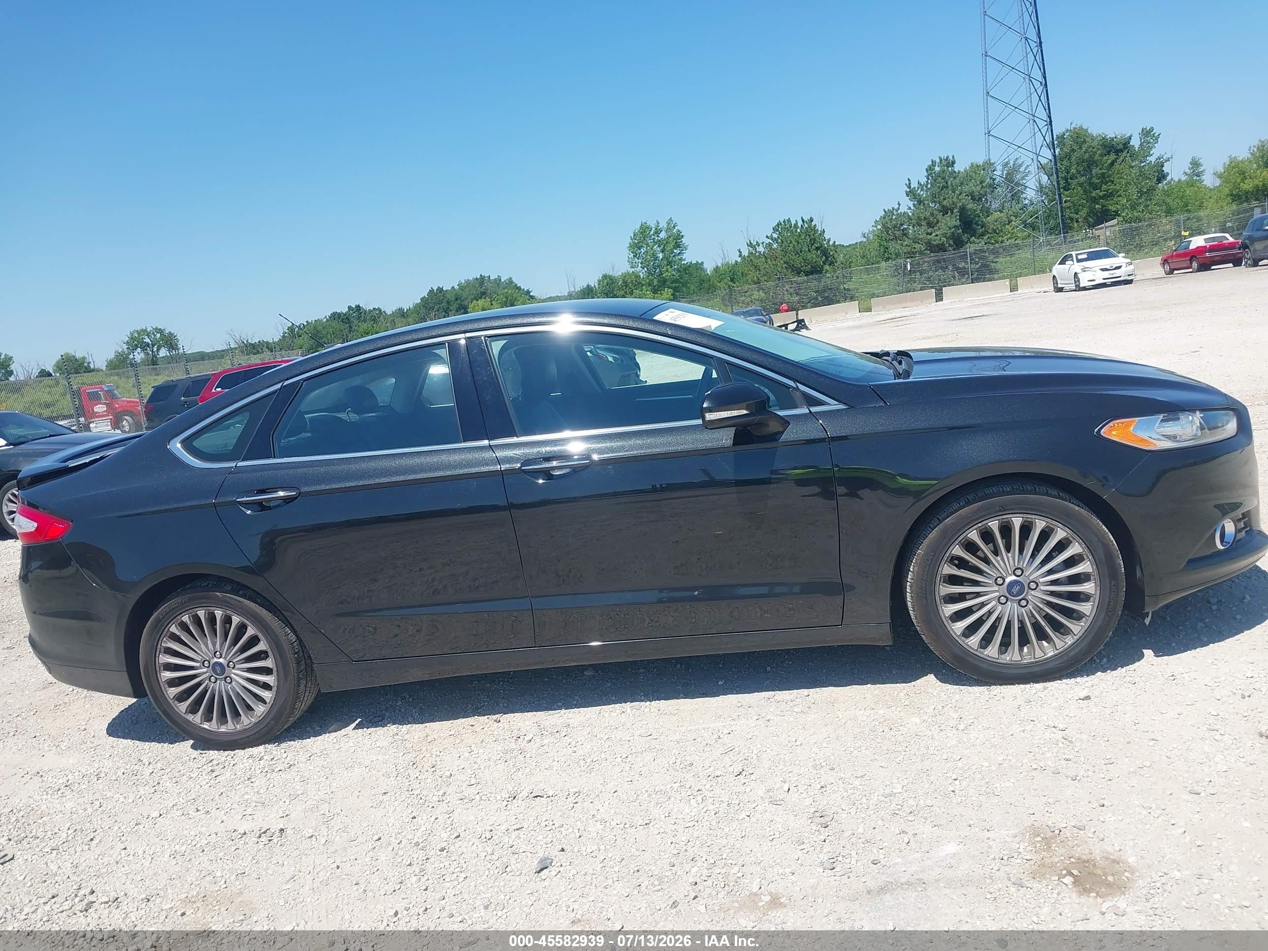 2015 Ford Fusion Titanium Black vin: 3FA6P0K93FR138387