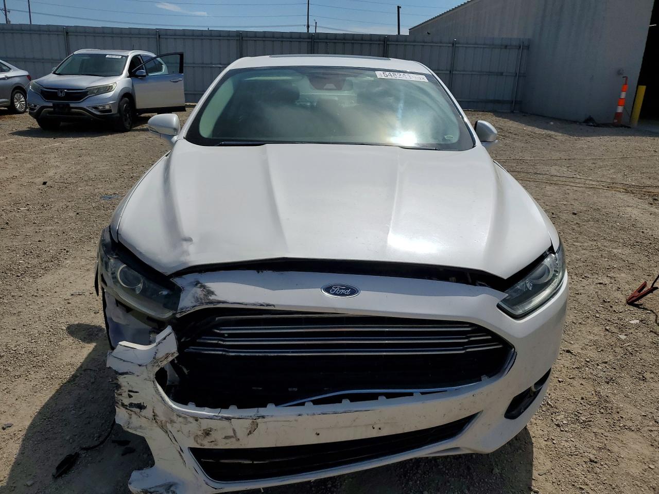 2015 Ford Fusion Titanium White vin: 3FA6P0K93FR252258