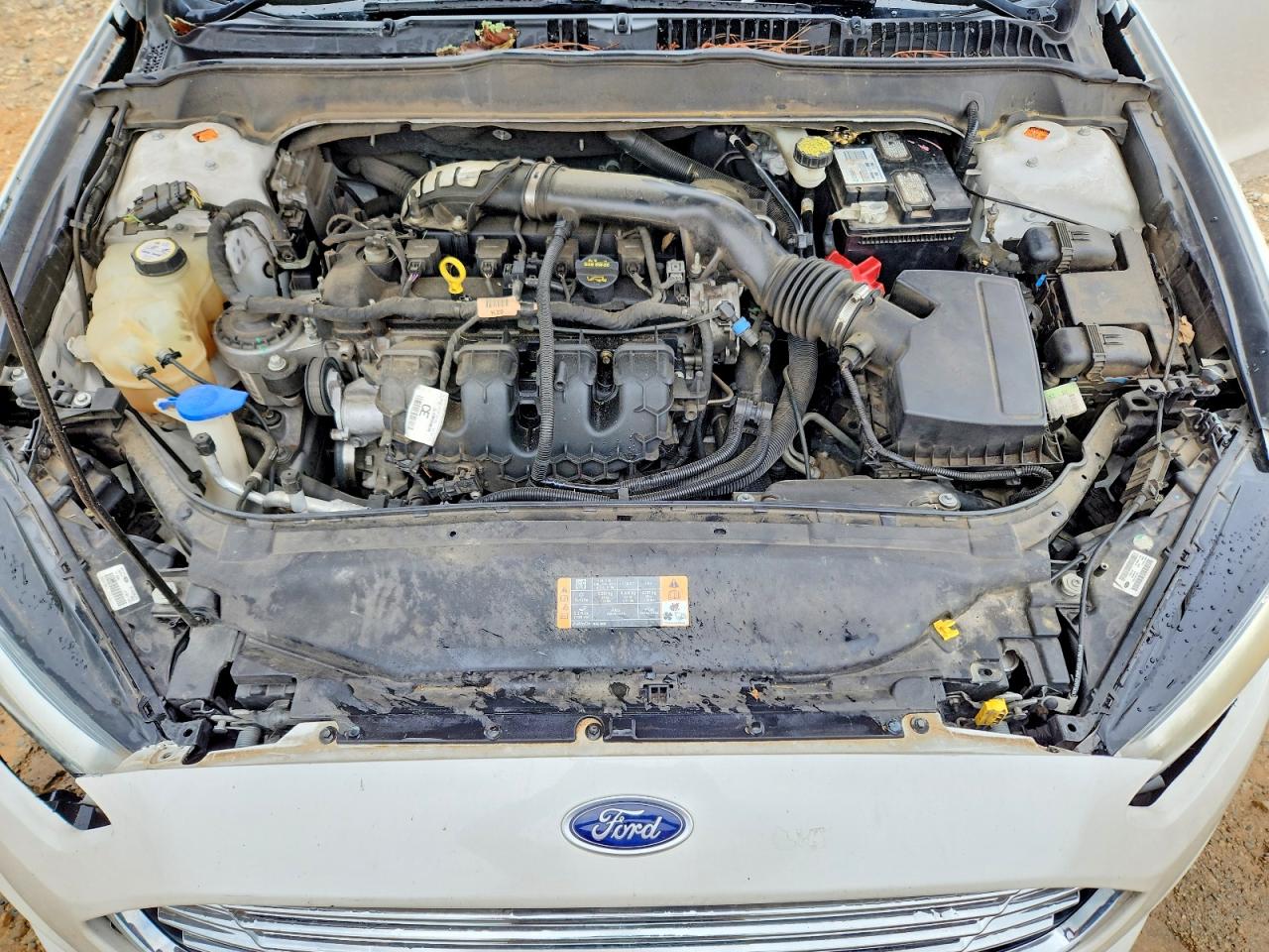 2015 Ford Fusion Titanium White vin: 3FA6P0K93FR287737