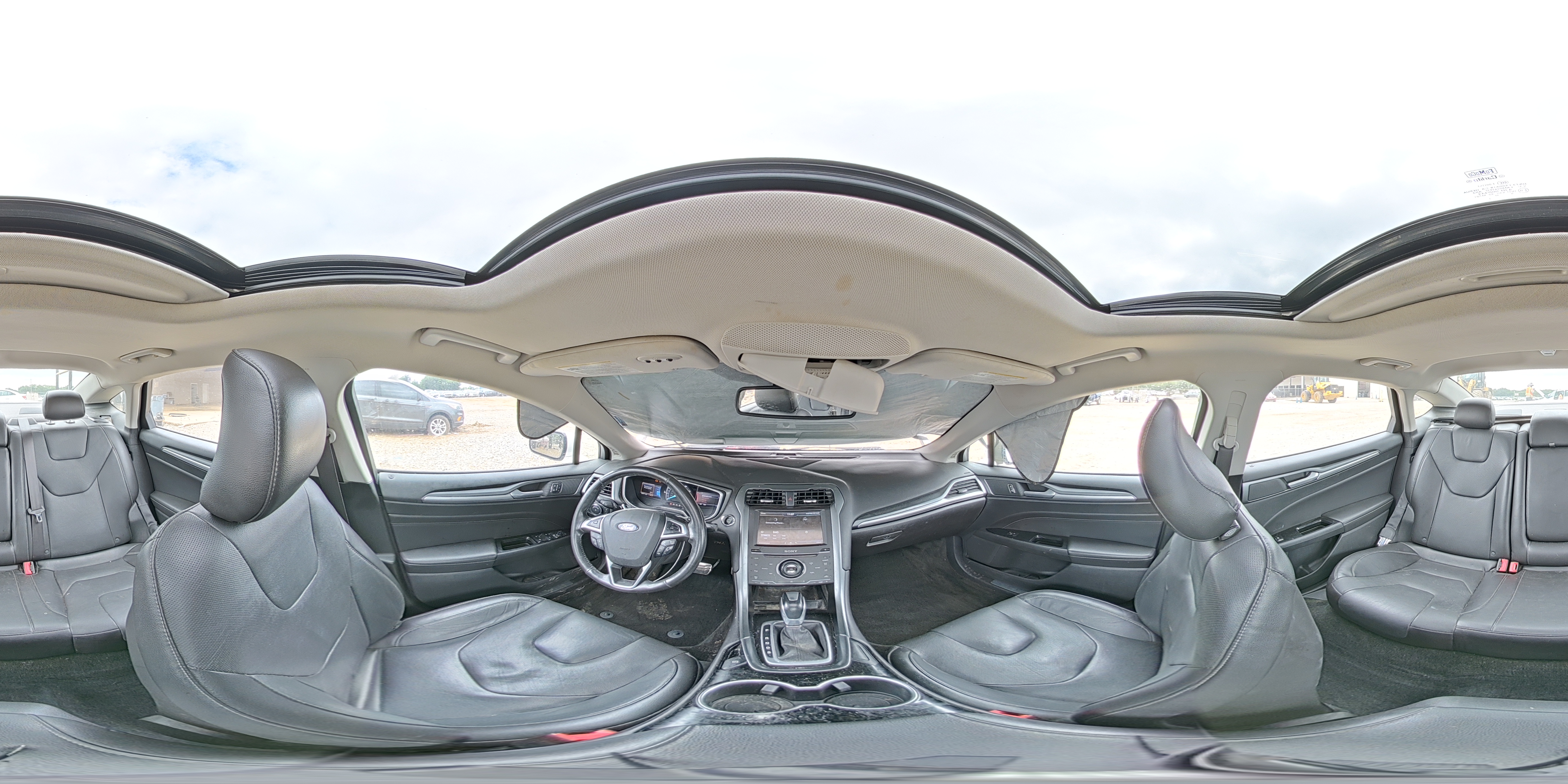2015 Ford Fusion Titanium White vin: 3FA6P0K93FR287737
