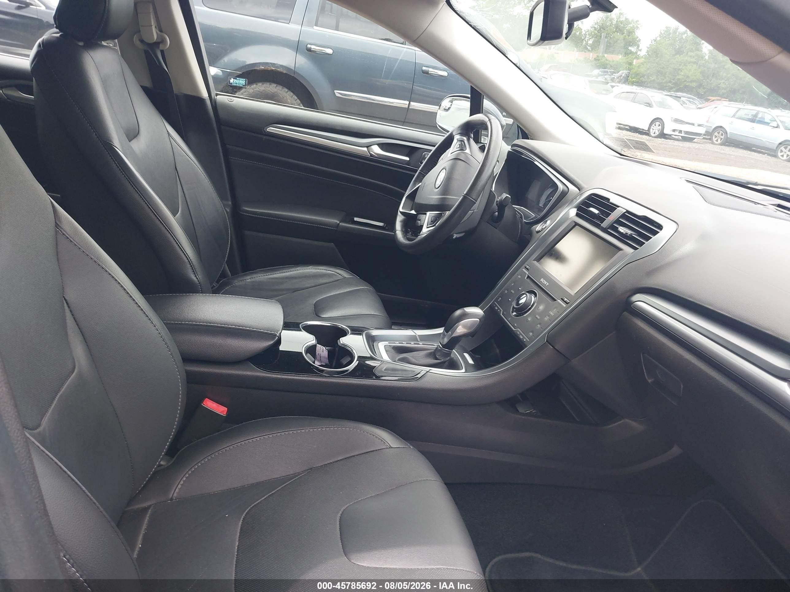 2015 Ford Fusion Titanium Gray vin: 3FA6P0K93FR309882