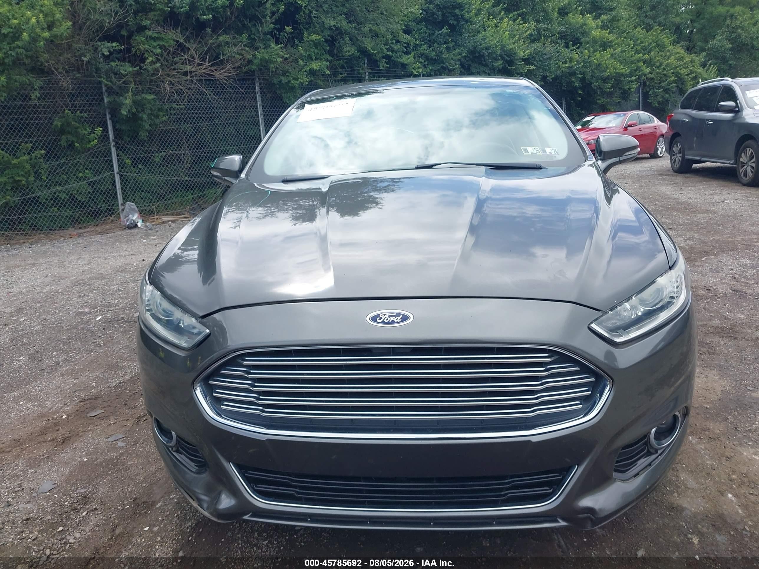 2015 Ford Fusion Titanium Gray vin: 3FA6P0K93FR309882