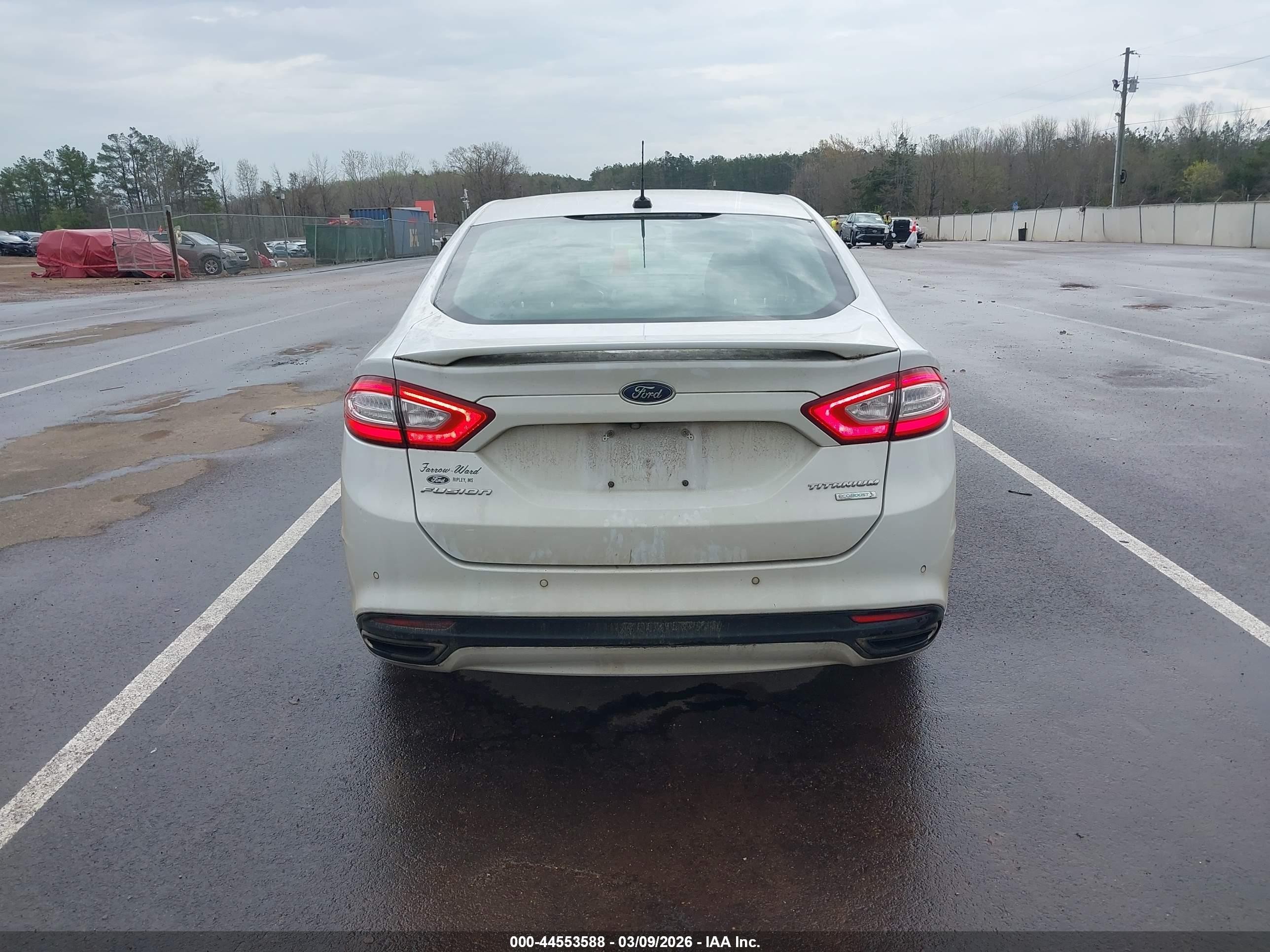 2016 Ford Fusion Titanium Белый vin: 3FA6P0K93GR369596