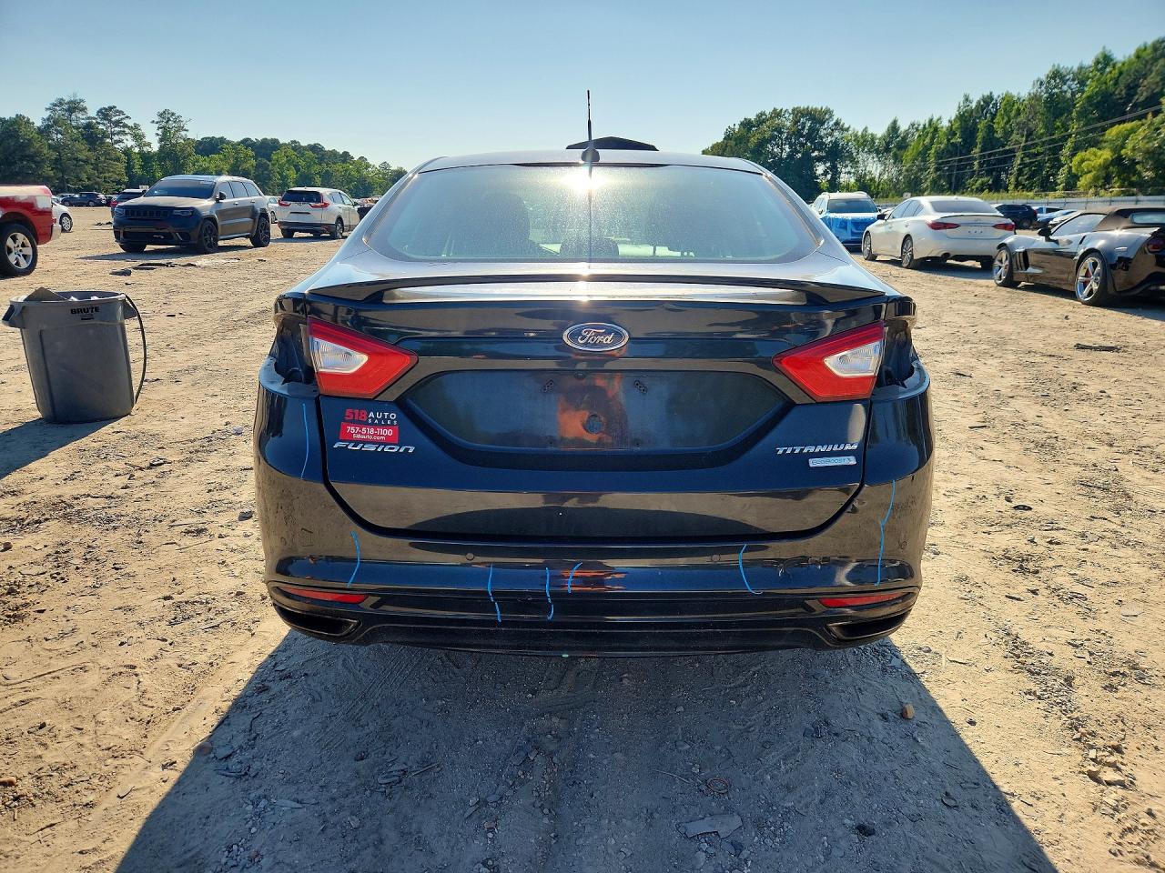 2013 Ford Fusion Titanium Black vin: 3FA6P0K94DR123149