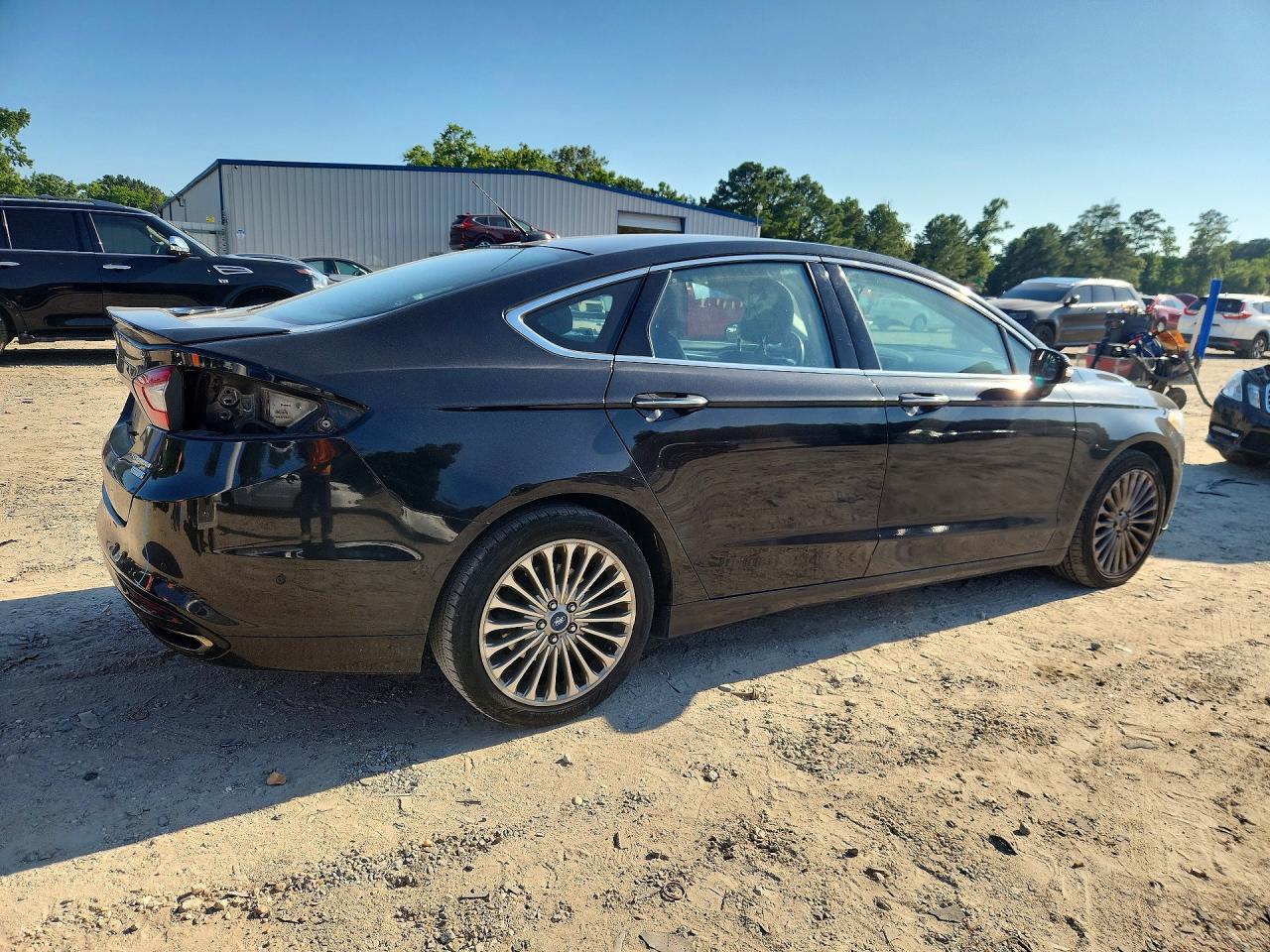 2013 Ford Fusion Titanium Black vin: 3FA6P0K94DR123149