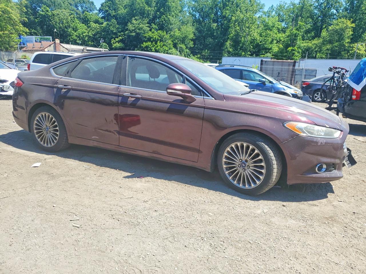 2013 Ford Fusion Titanium Фиолетовый vin: 3FA6P0K94DR255005