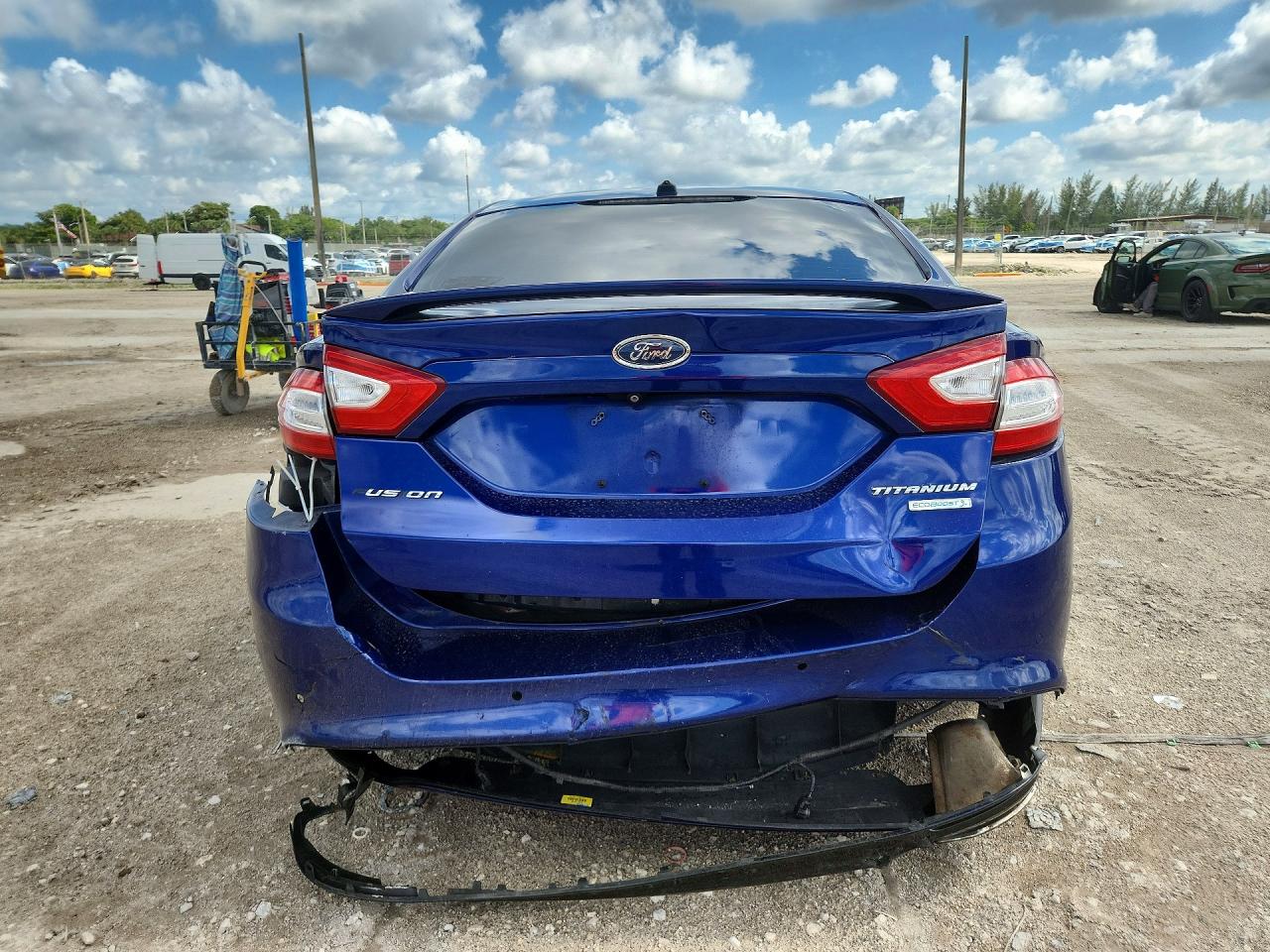 2013 Ford Fusion Titanium Blue vin: 3FA6P0K94DR290238