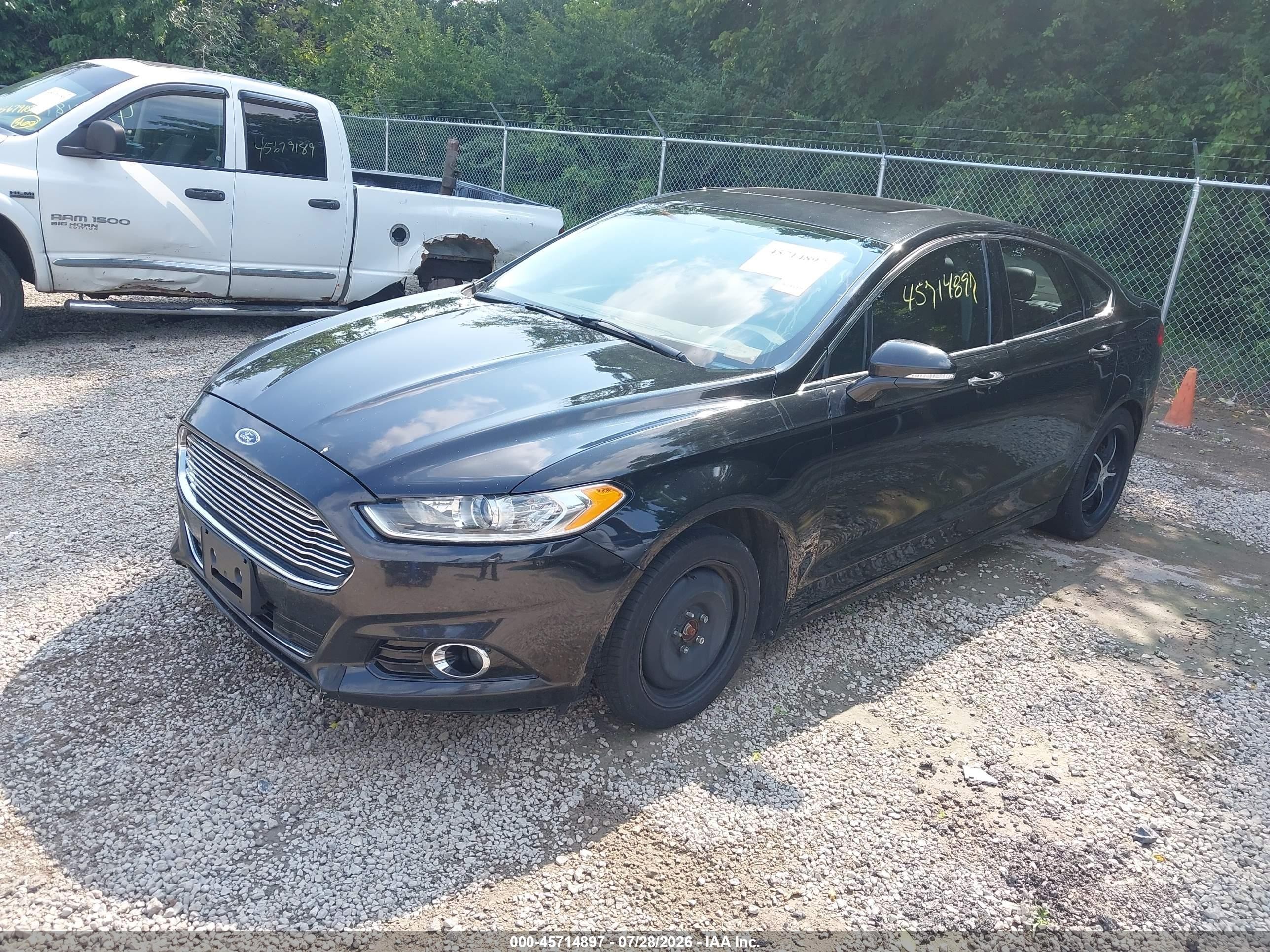 2013 Ford Fusion Titanium Black vin: 3FA6P0K94DR340748