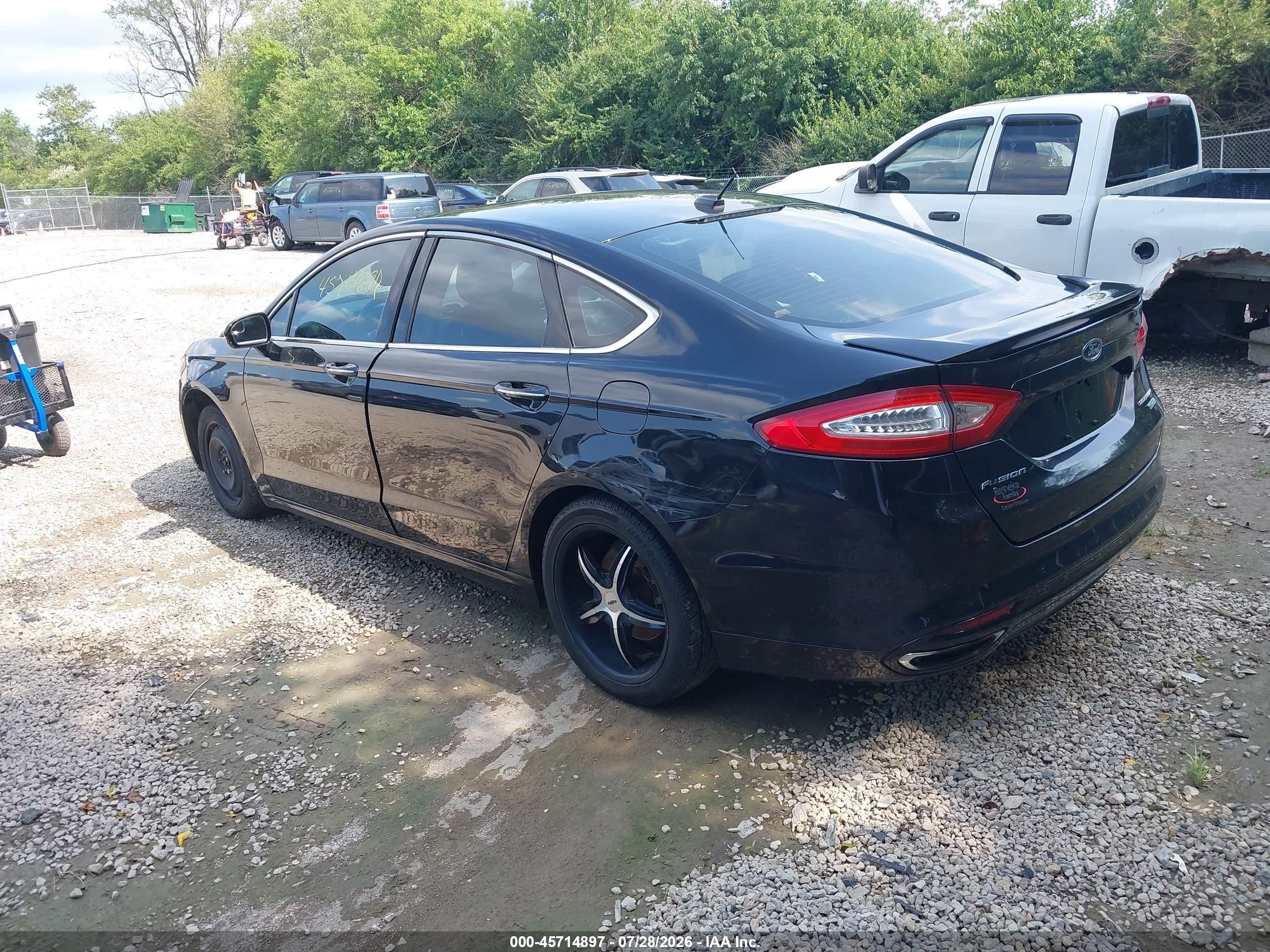2013 Ford Fusion Titanium Black vin: 3FA6P0K94DR340748