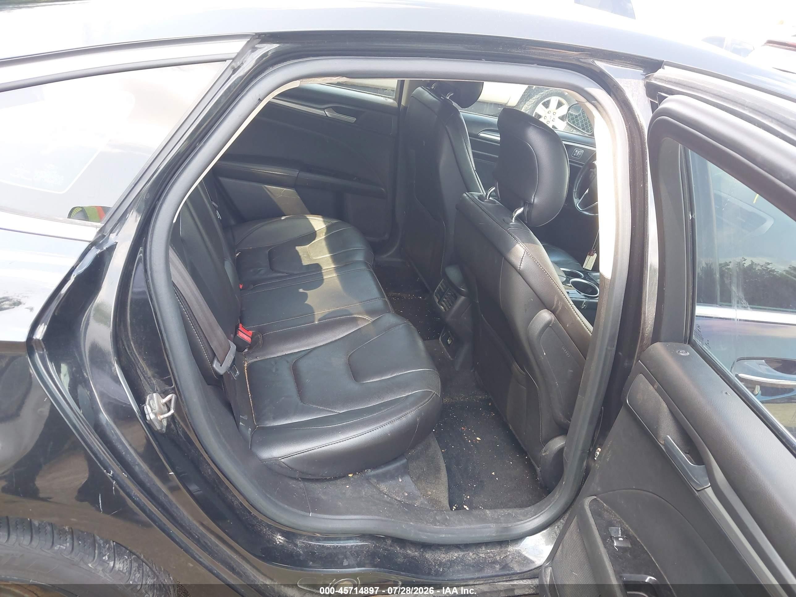 2013 Ford Fusion Titanium Black vin: 3FA6P0K94DR340748