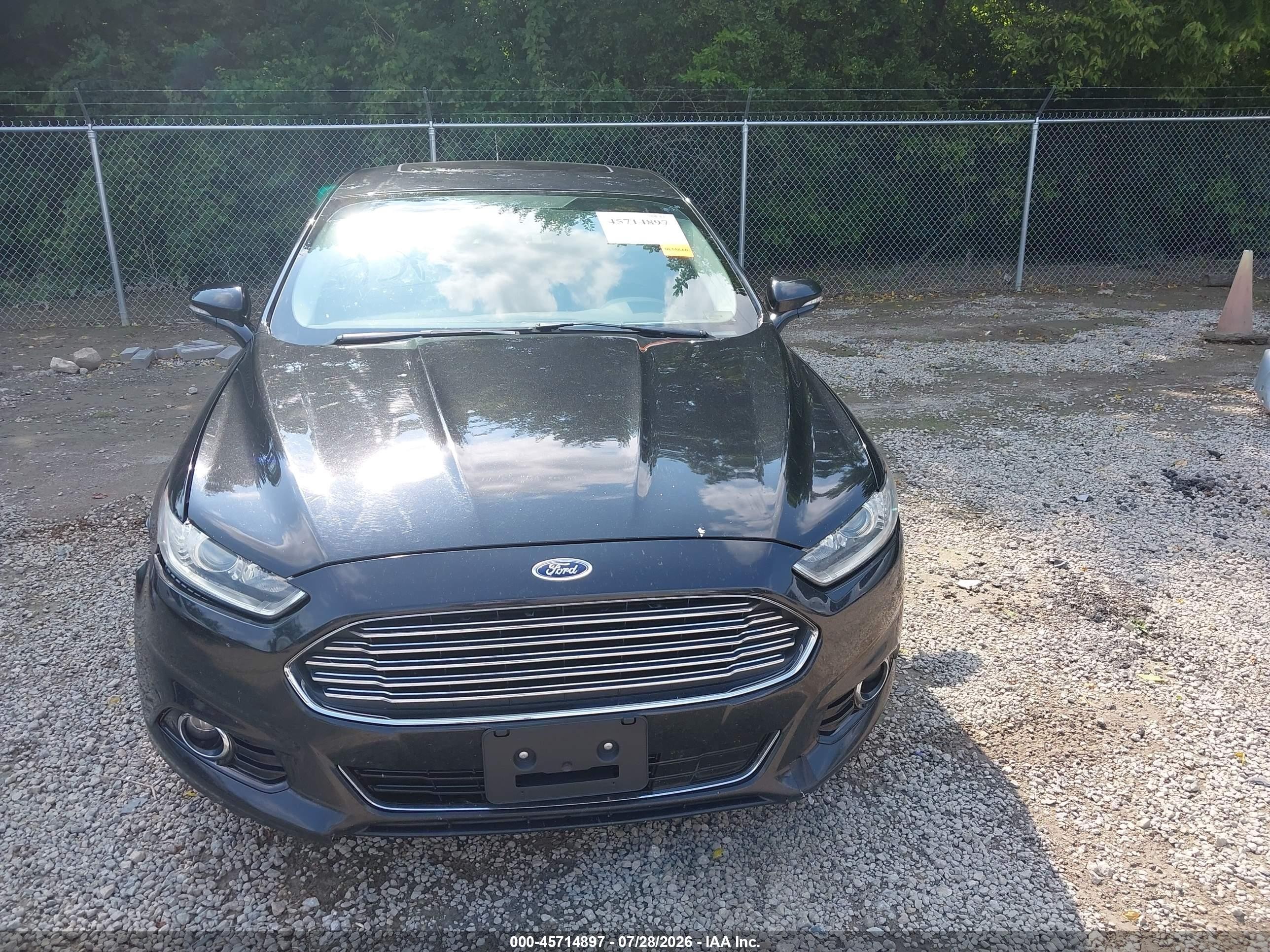2013 Ford Fusion Titanium Black vin: 3FA6P0K94DR340748