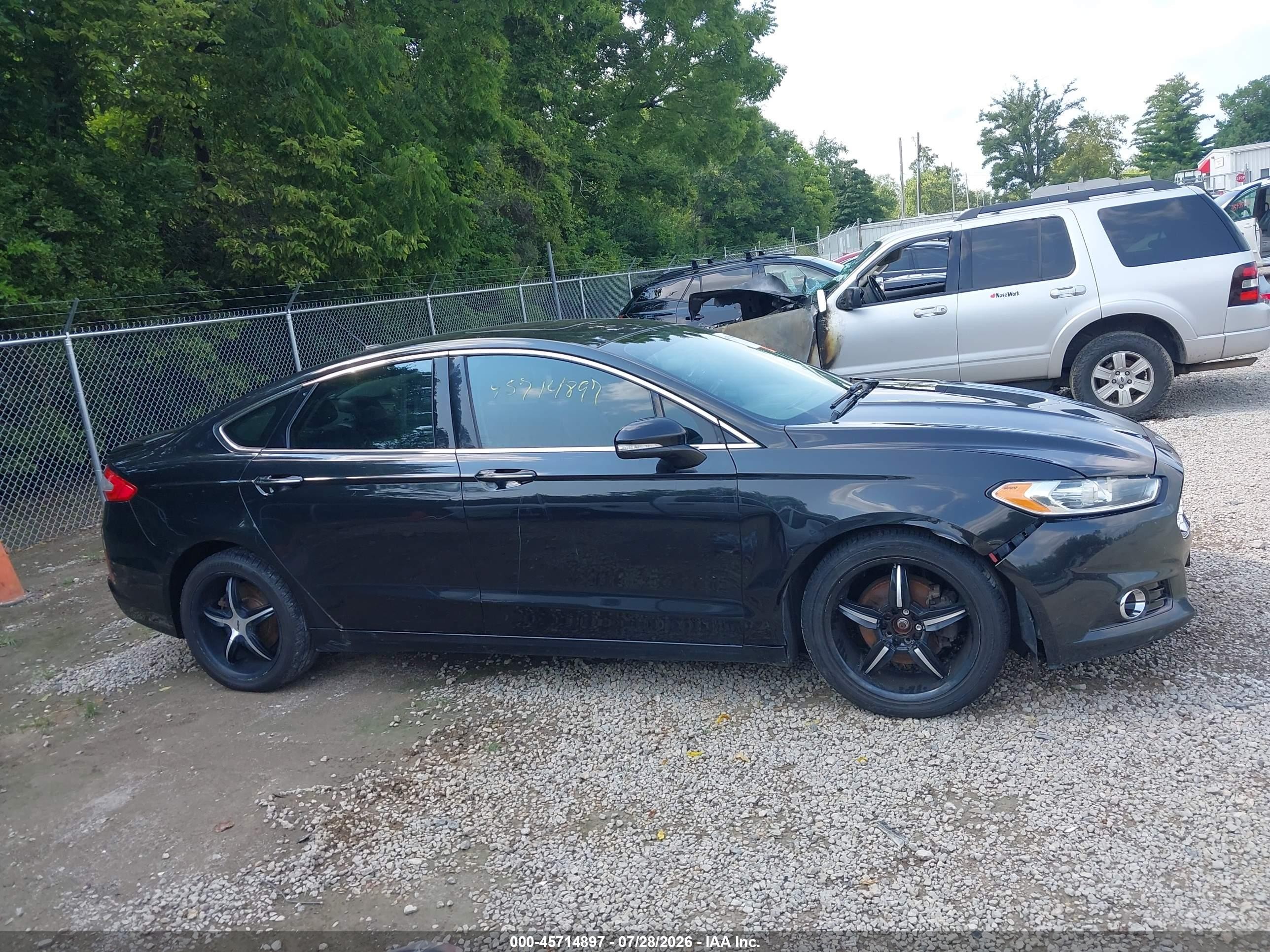 2013 Ford Fusion Titanium Black vin: 3FA6P0K94DR340748