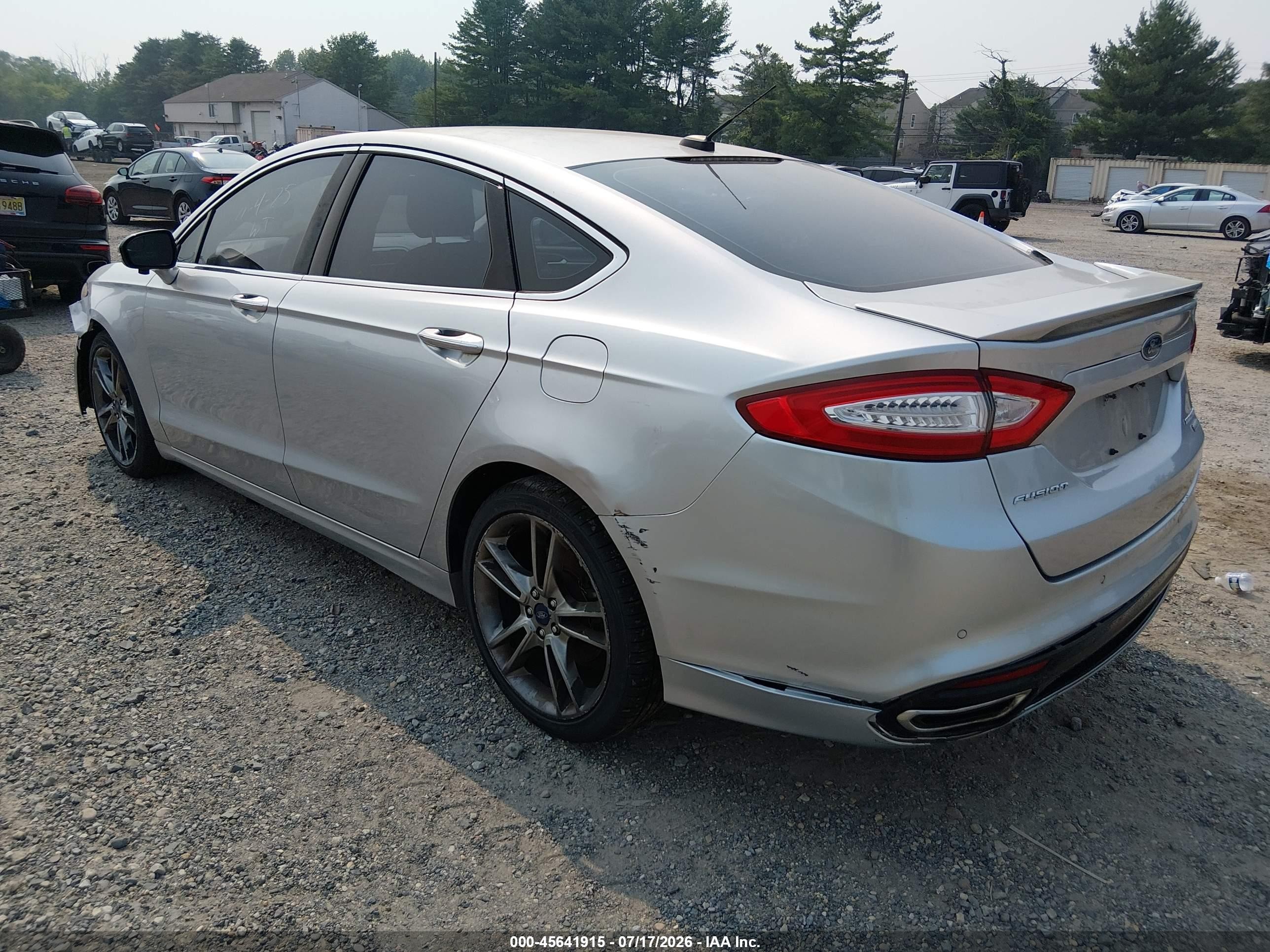 2014 Ford Fusion Titanium Silver vin: 3FA6P0K94ER101220