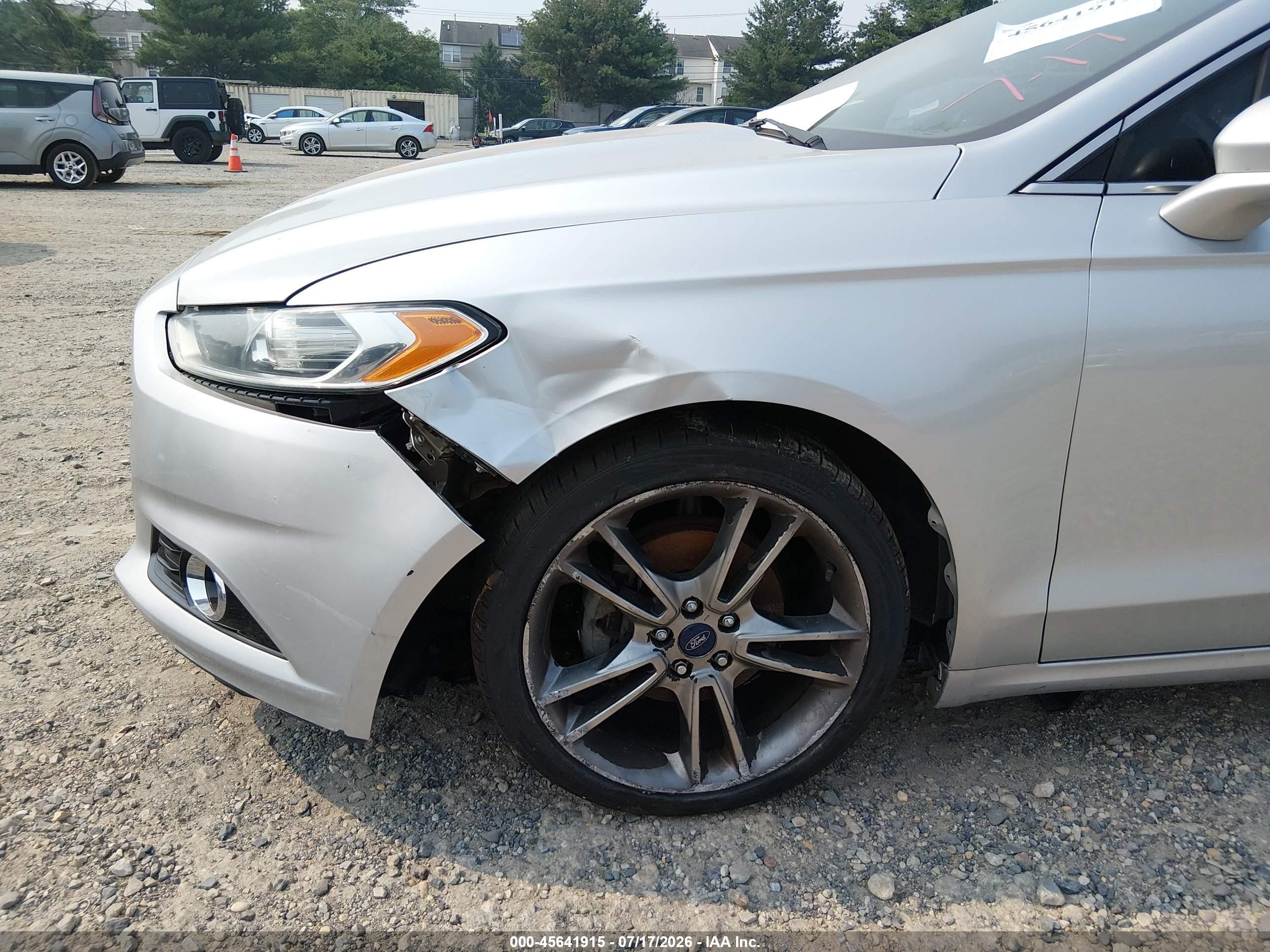 2014 Ford Fusion Titanium Silver vin: 3FA6P0K94ER101220