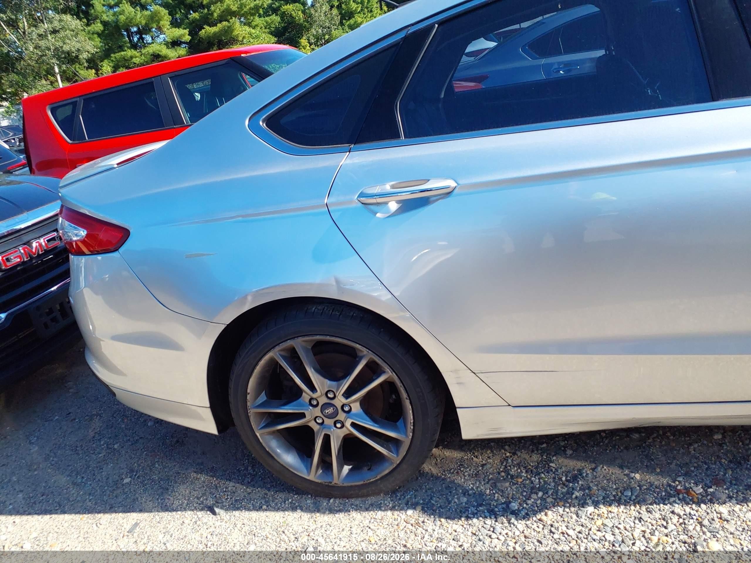 2014 Ford Fusion Titanium Silver vin: 3FA6P0K94ER101220