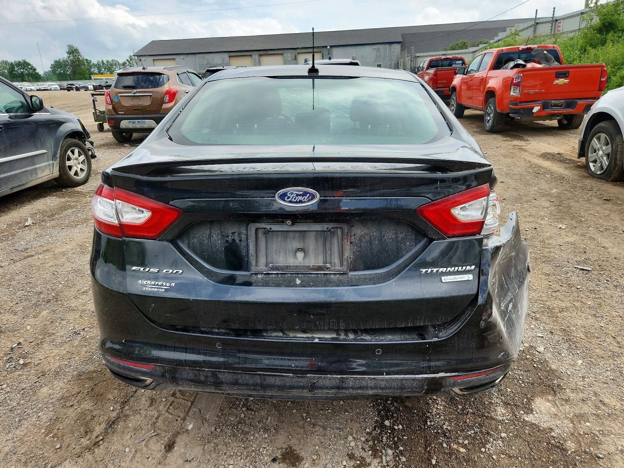 2014 Ford Fusion Titanium Black vin: 3FA6P0K94ER110175