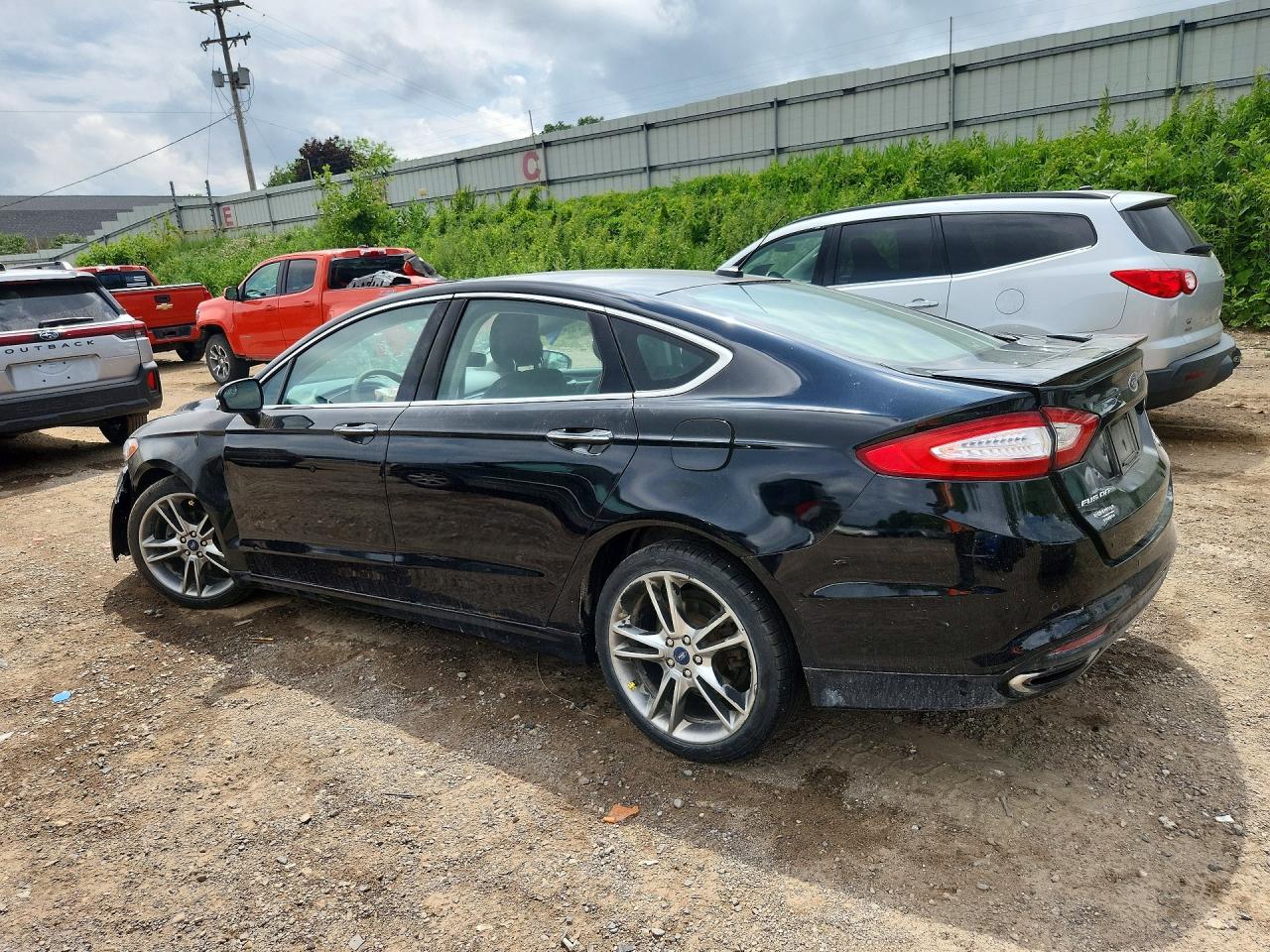 2014 Ford Fusion Titanium Black vin: 3FA6P0K94ER110175