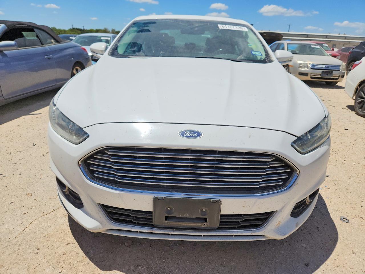 2014 Ford Fusion Titanium White vin: 3FA6P0K94ER123119