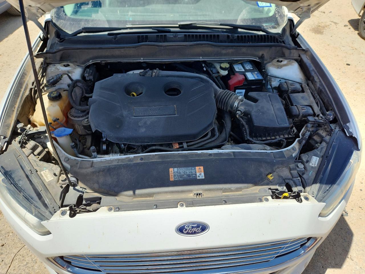 2014 Ford Fusion Titanium White vin: 3FA6P0K94ER123119