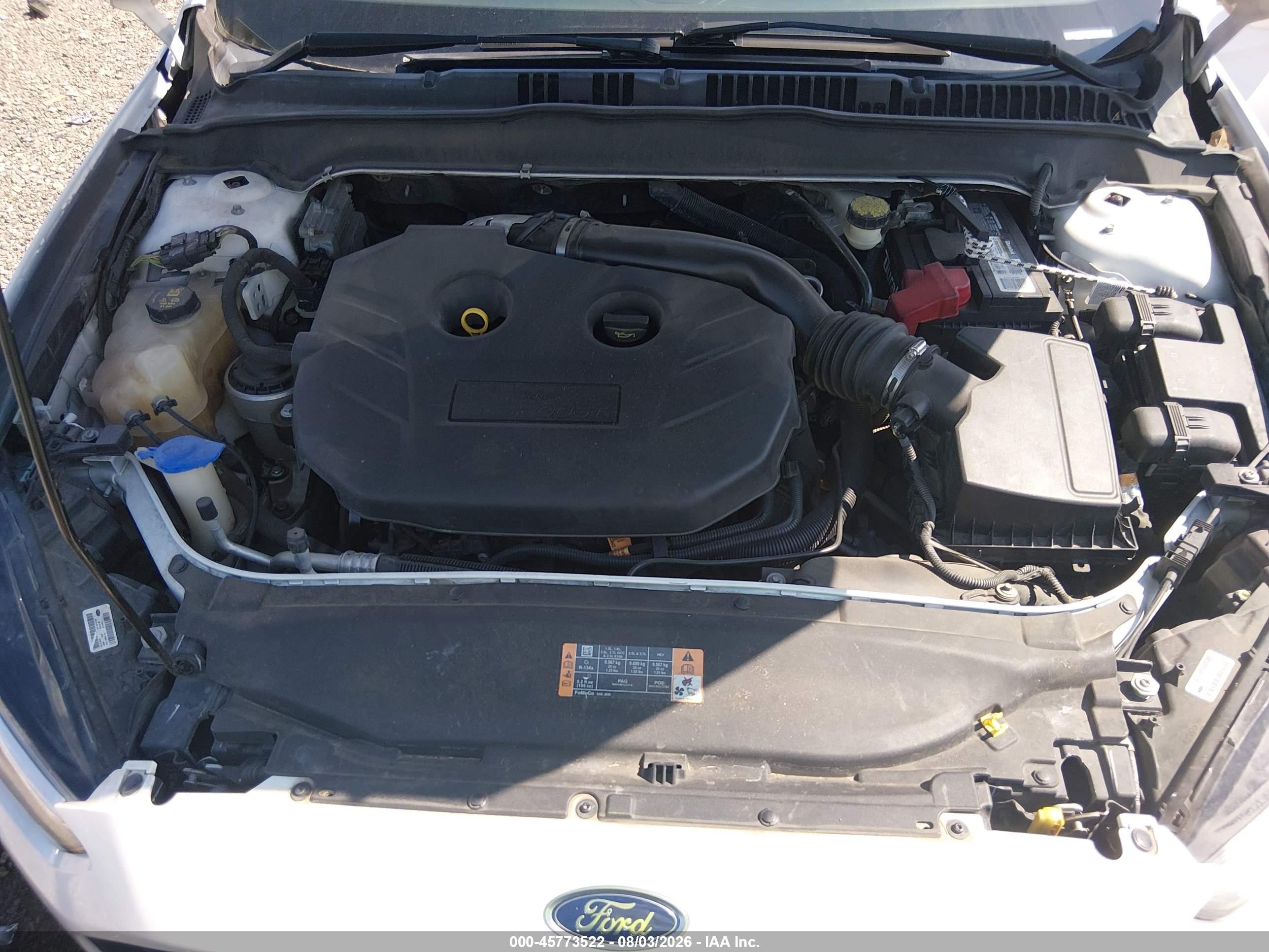 2014 Ford Fusion Titanium White vin: 3FA6P0K94ER227867