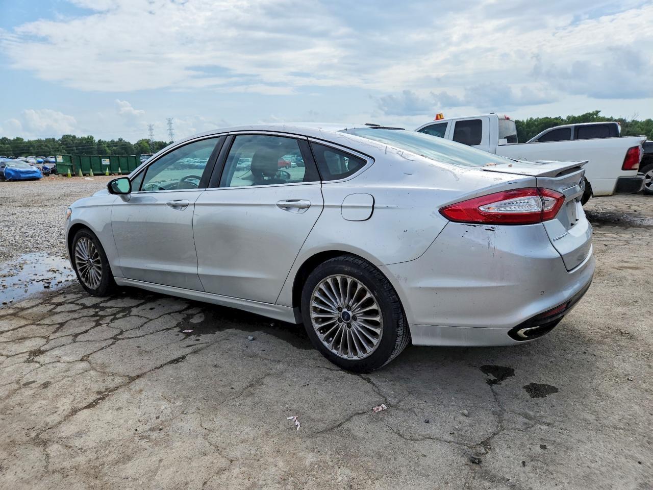 2014 Ford Fusion Titanium Silver vin: 3FA6P0K94ER285574