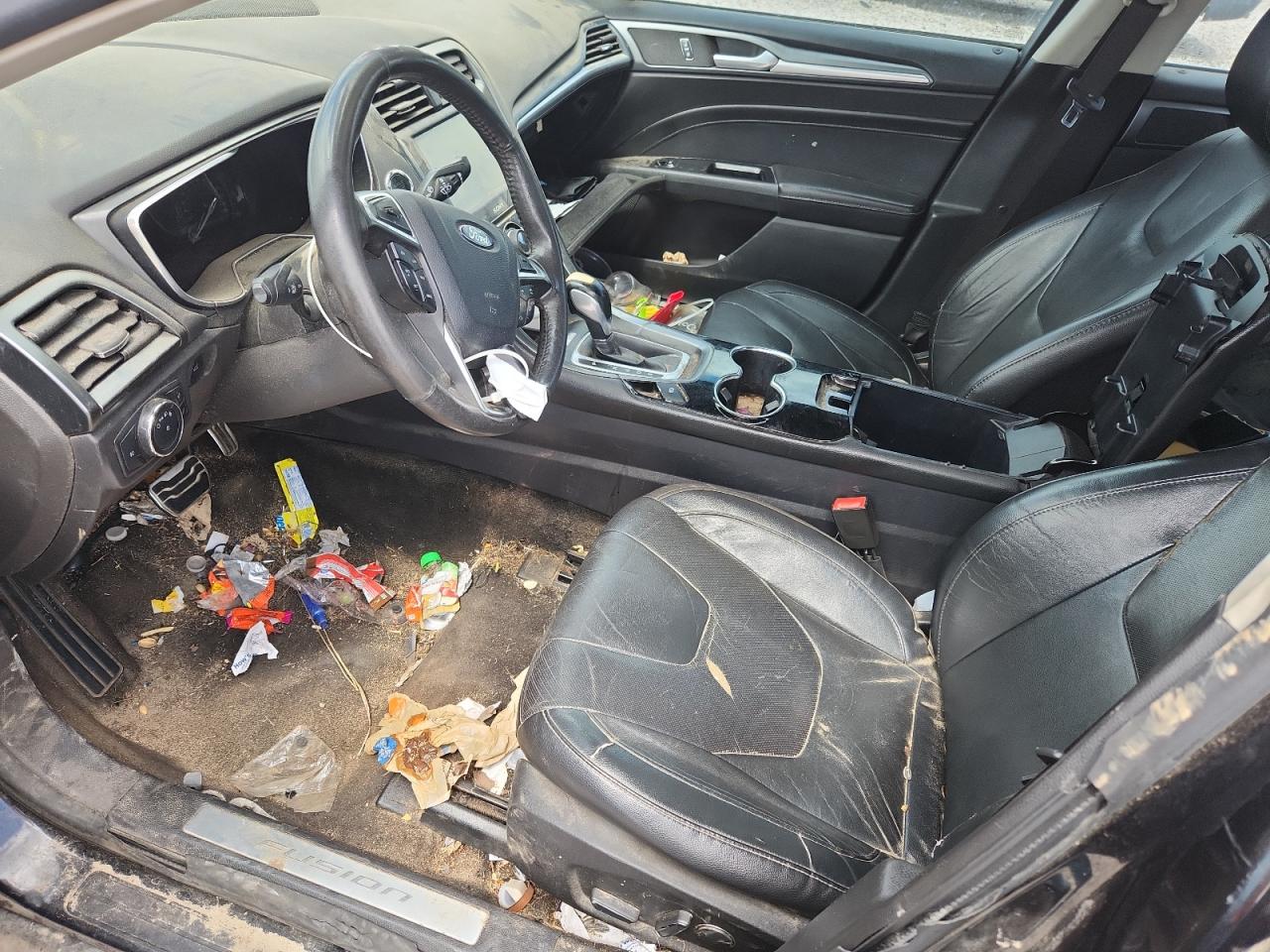 2014 Ford Fusion Titanium Черный vin: 3FA6P0K94ER287681