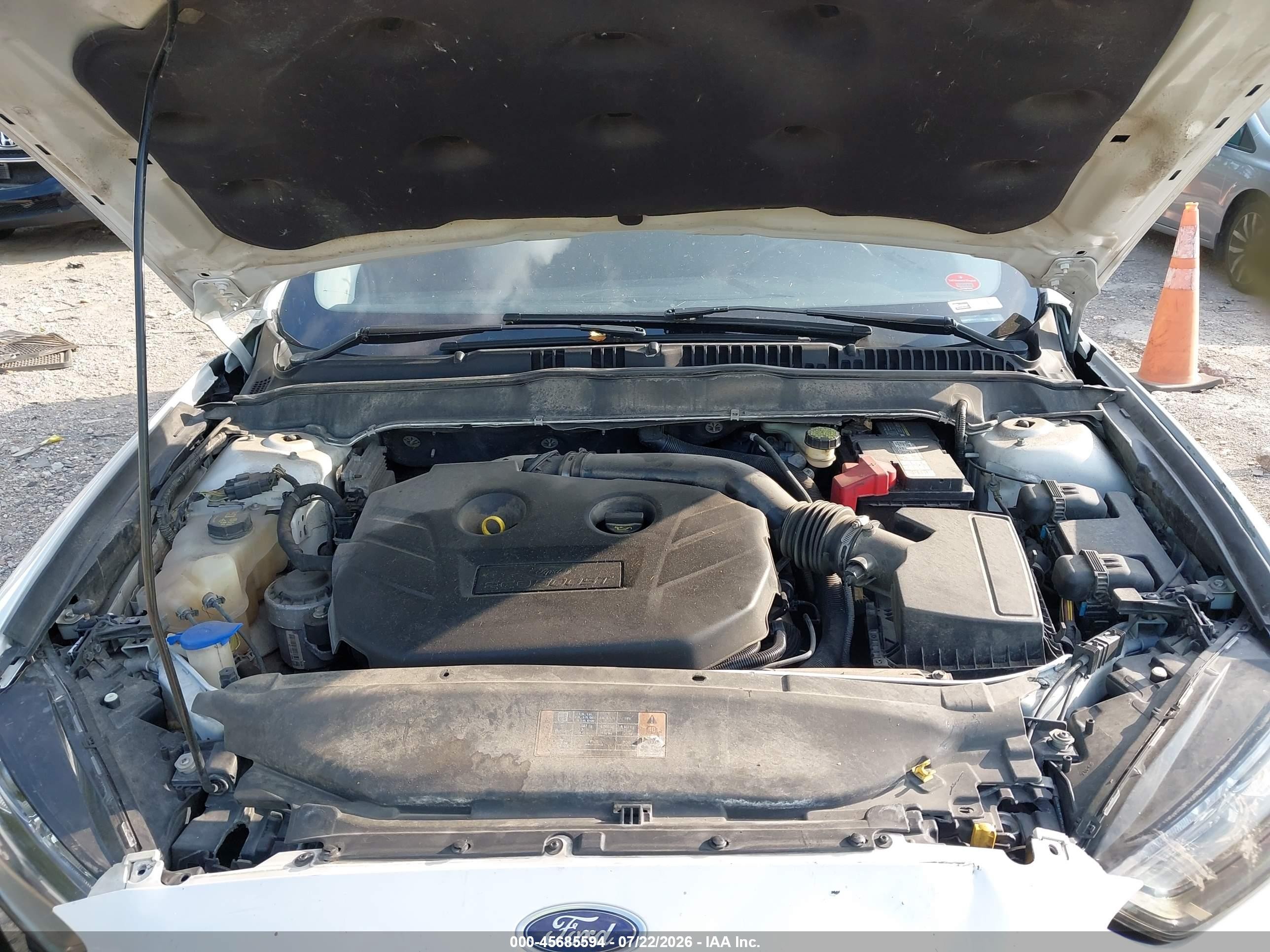 2015 Ford Fusion Titanium White vin: 3FA6P0K94FR130265