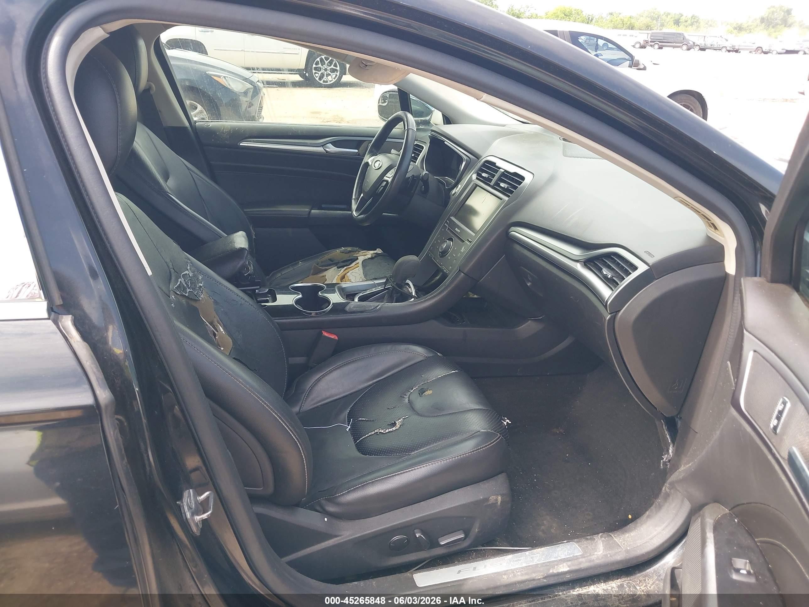 2015 Ford Fusion Titanium Black vin: 3FA6P0K94FR136048