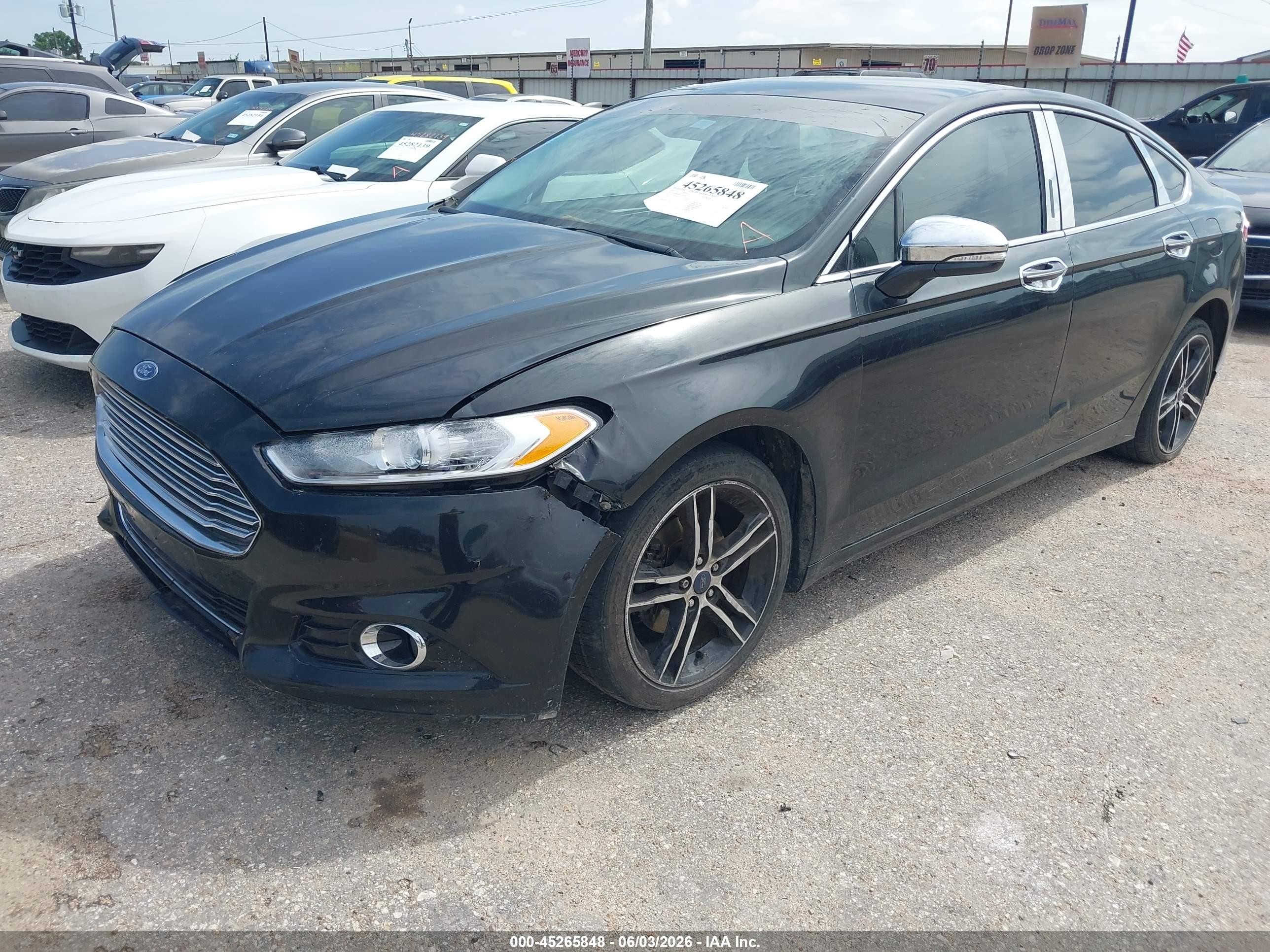 2015 Ford Fusion Titanium Black vin: 3FA6P0K94FR136048
