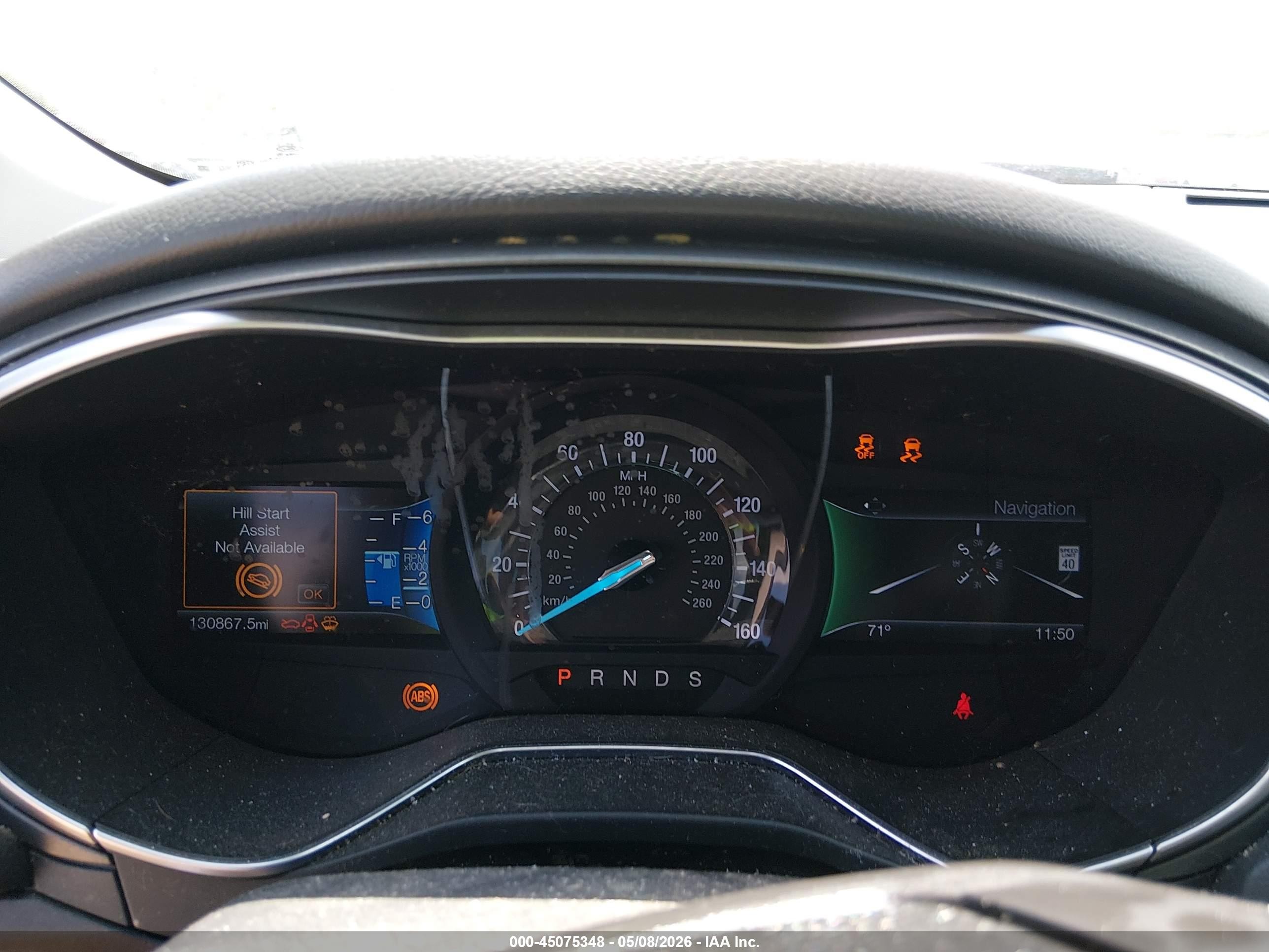 2015 Ford Fusion Titanium Серый vin: 3FA6P0K94FR156719