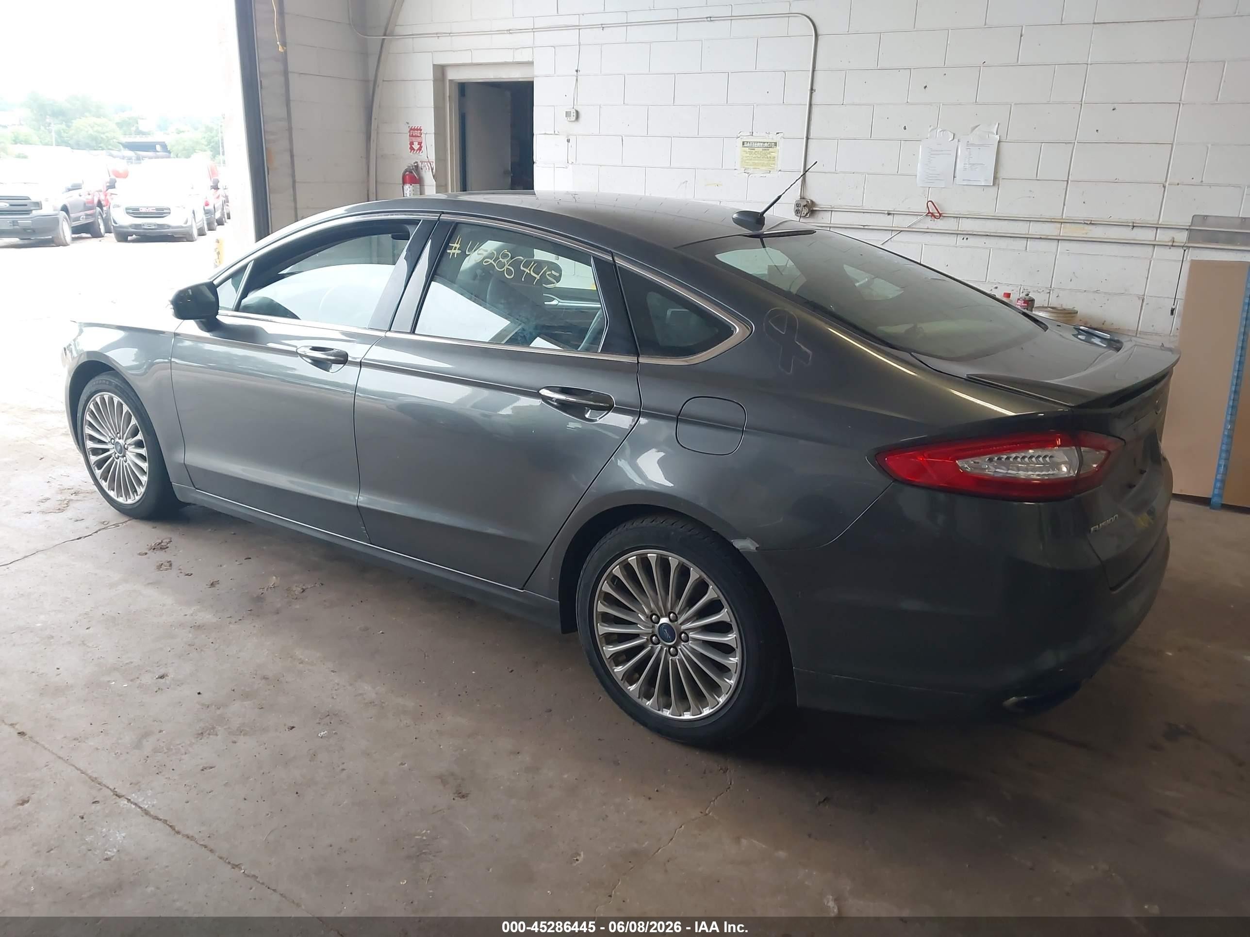 2015 Ford Fusion Titanium Gray vin: 3FA6P0K94FR171432