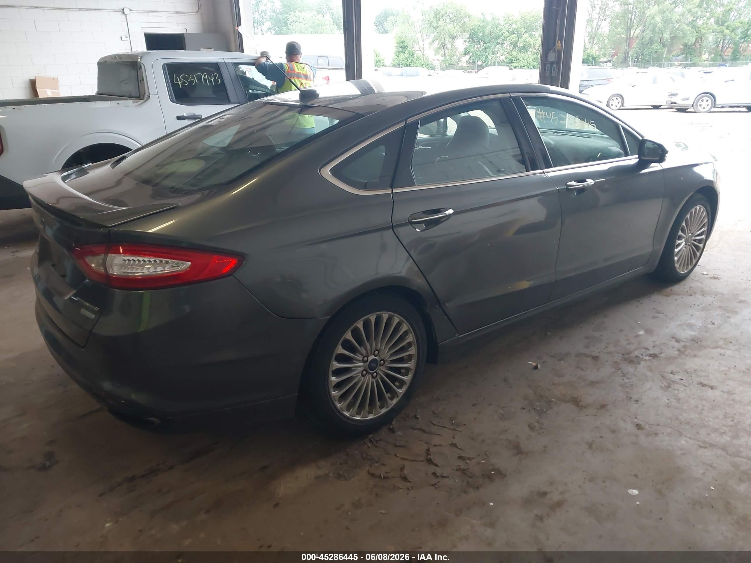 2015 Ford Fusion Titanium Gray vin: 3FA6P0K94FR171432