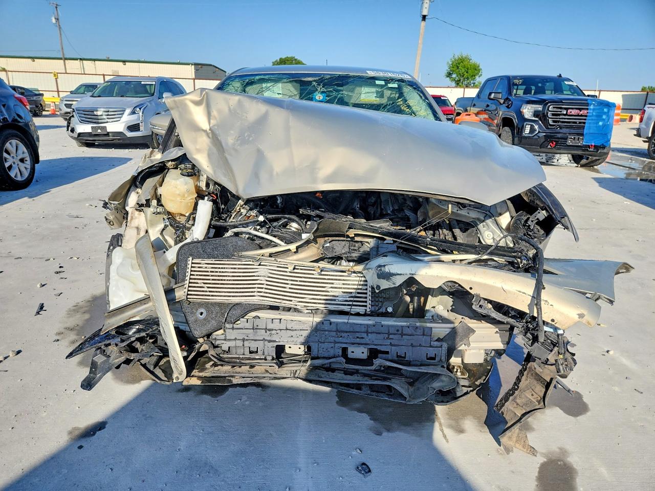 2015 Ford Fusion Titanium Beige vin: 3FA6P0K94FR193396