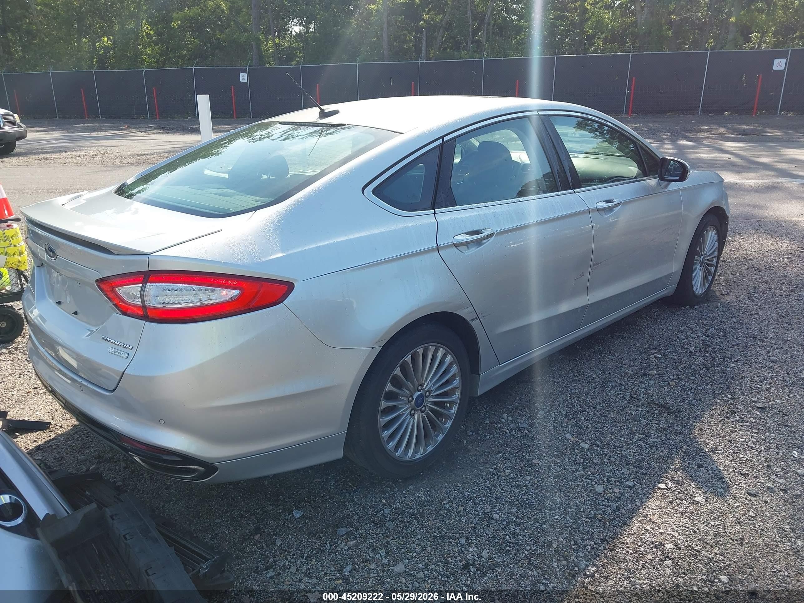 2015 Ford Fusion Titanium Gray vin: 3FA6P0K94FR239471
