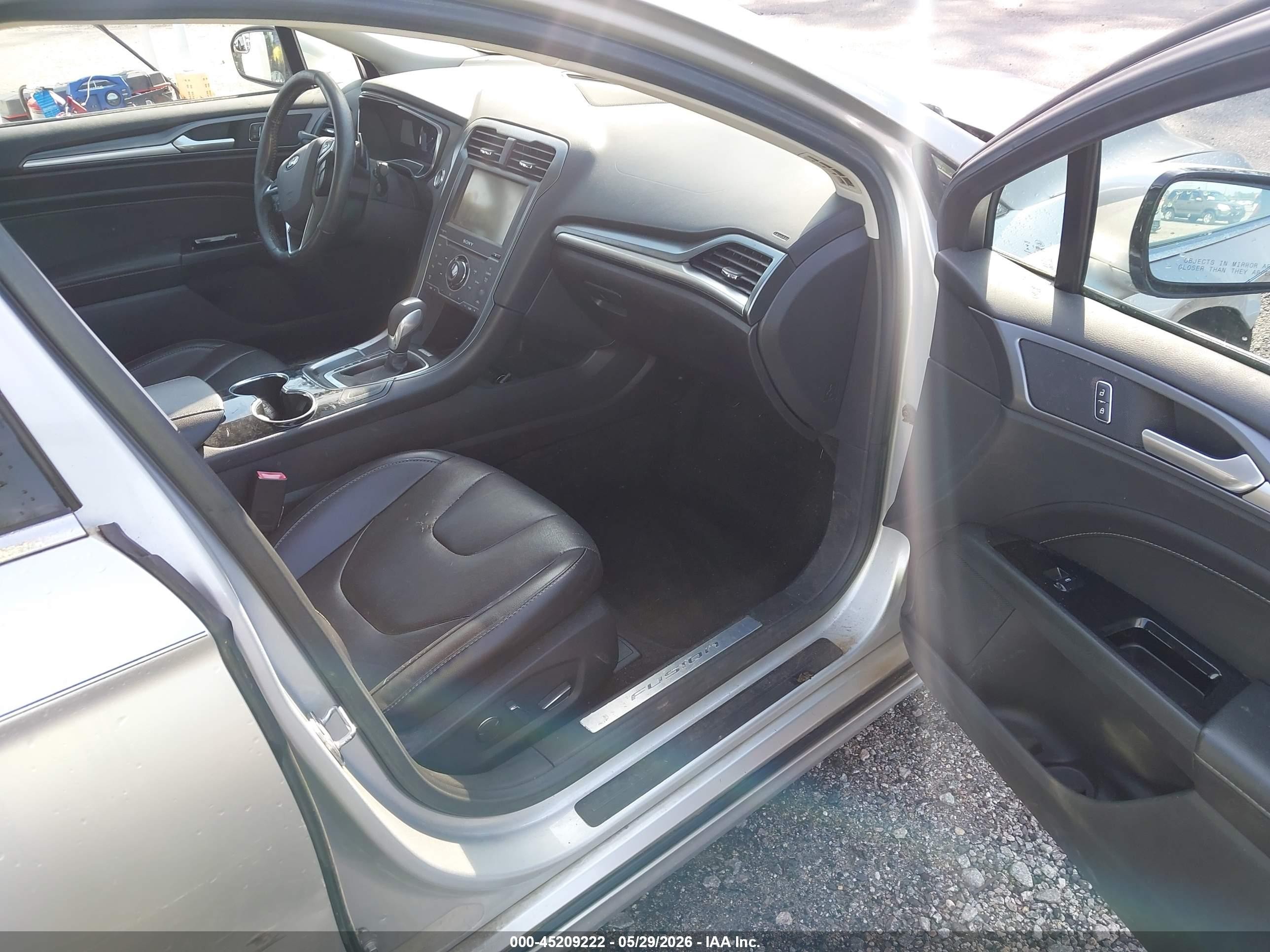 2015 Ford Fusion Titanium Gray vin: 3FA6P0K94FR239471