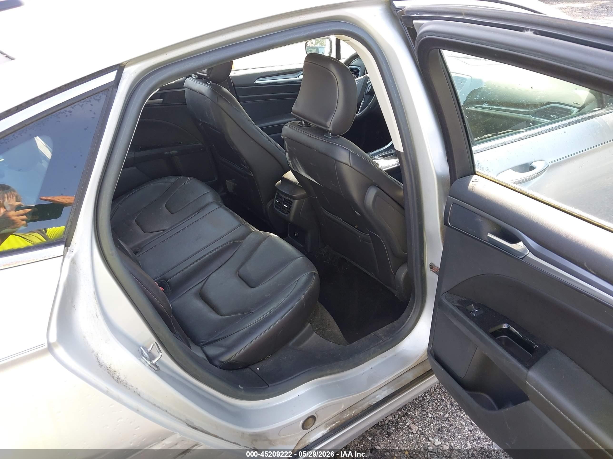 2015 Ford Fusion Titanium Gray vin: 3FA6P0K94FR239471