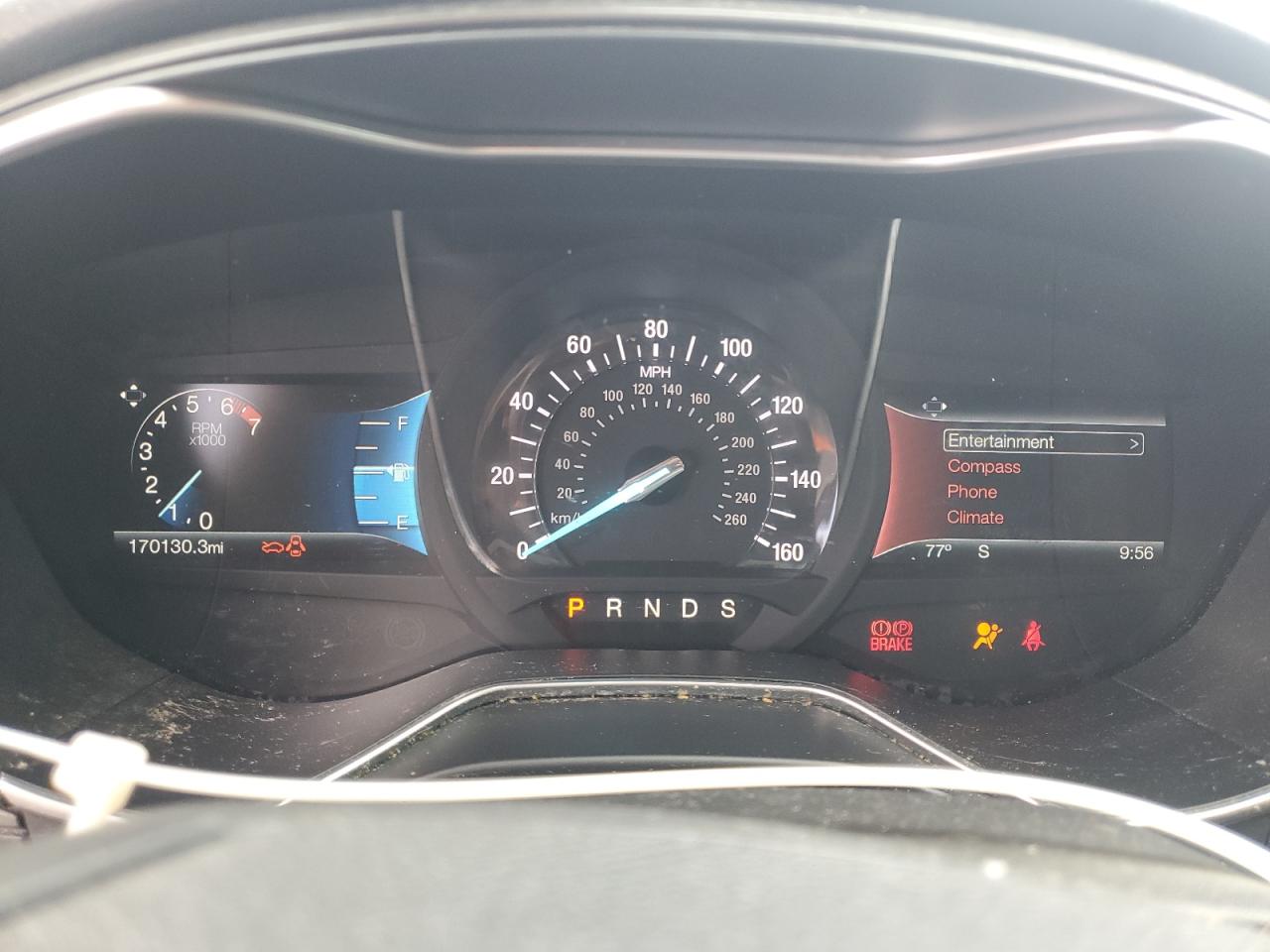 2015 Ford Fusion Titanium Red vin: 3FA6P0K94FR269635 Damage: Warning Light - Air Bag, On, Unacceptable
