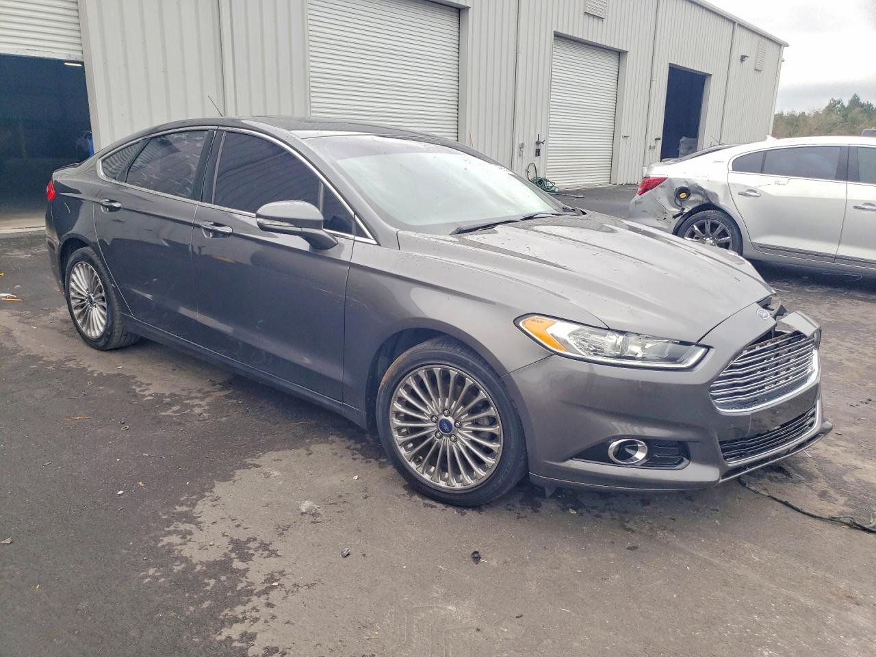 2015 Ford Fusion Titanium Gray vin: 3FA6P0K94FR301225