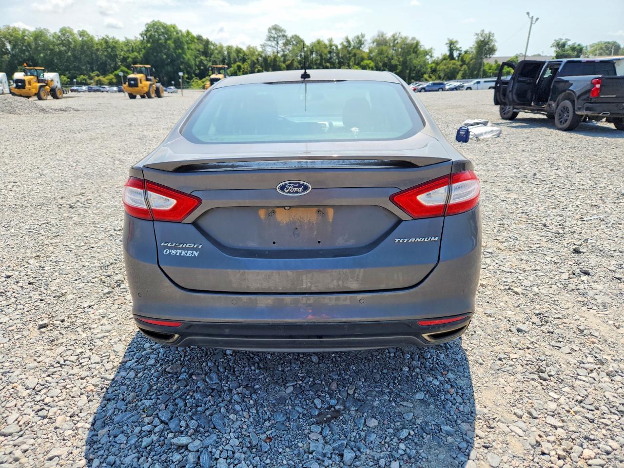 2015 Ford Fusion Titanium Серый vin: 3FA6P0K94FR309874