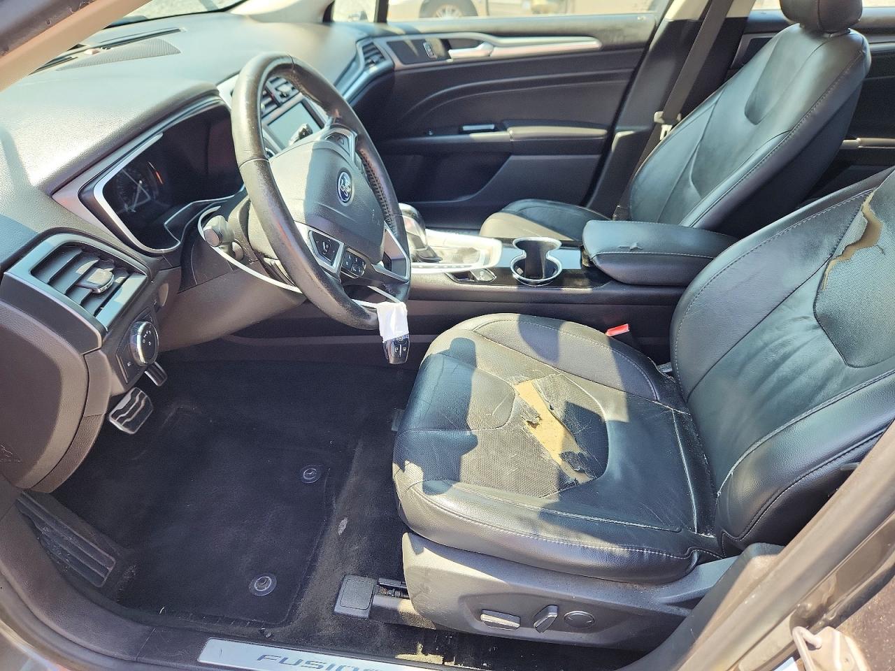 2015 Ford Fusion Titanium Серый vin: 3FA6P0K94FR309874